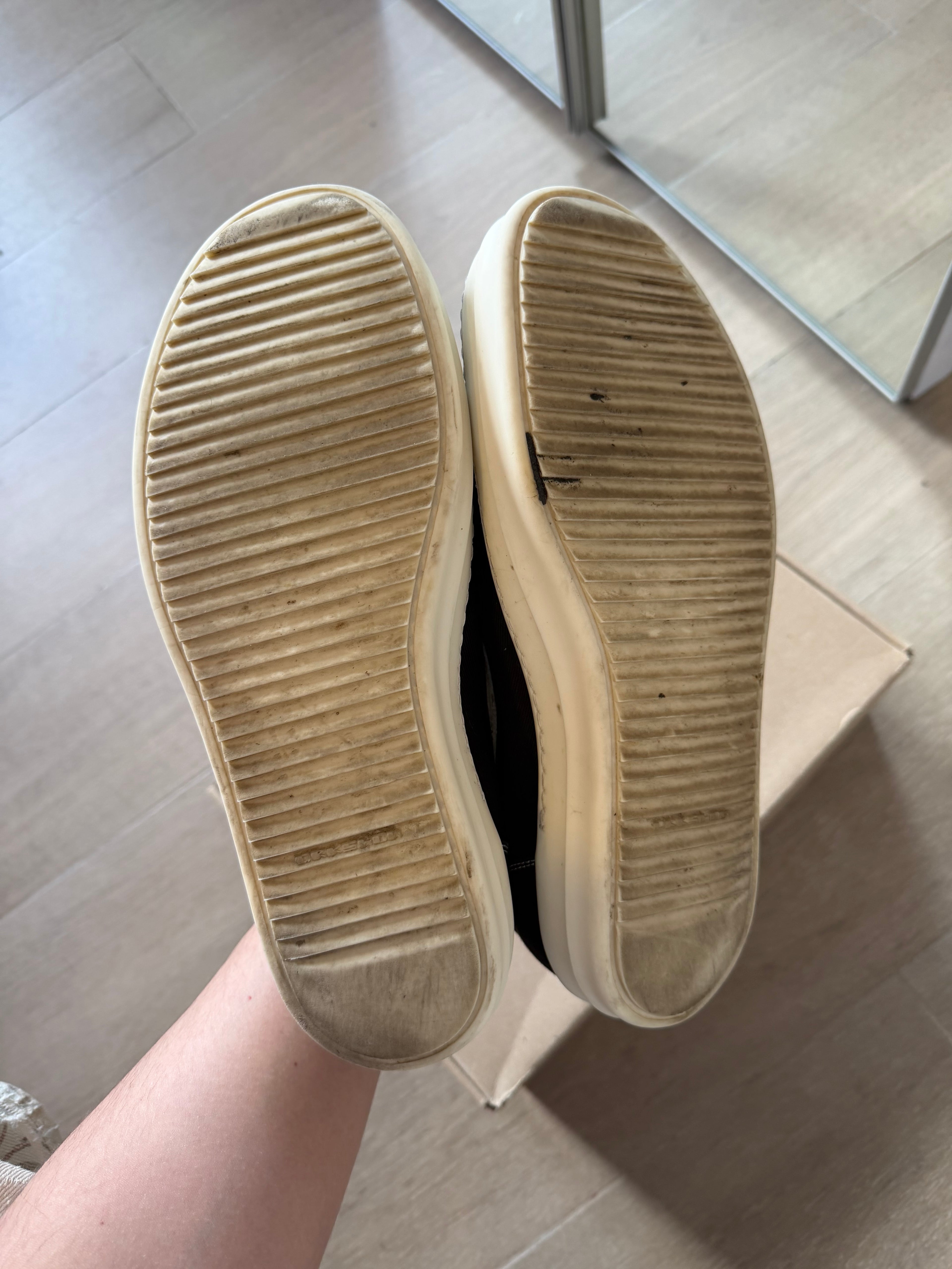 Rick Owens DRKSHDW Lido Vintage Low Sneaker Milk (Rick Vans)