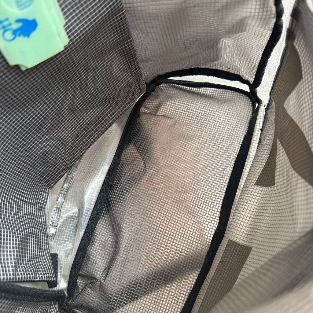 2020 Off-White Arrow PVC Backpack Black/White