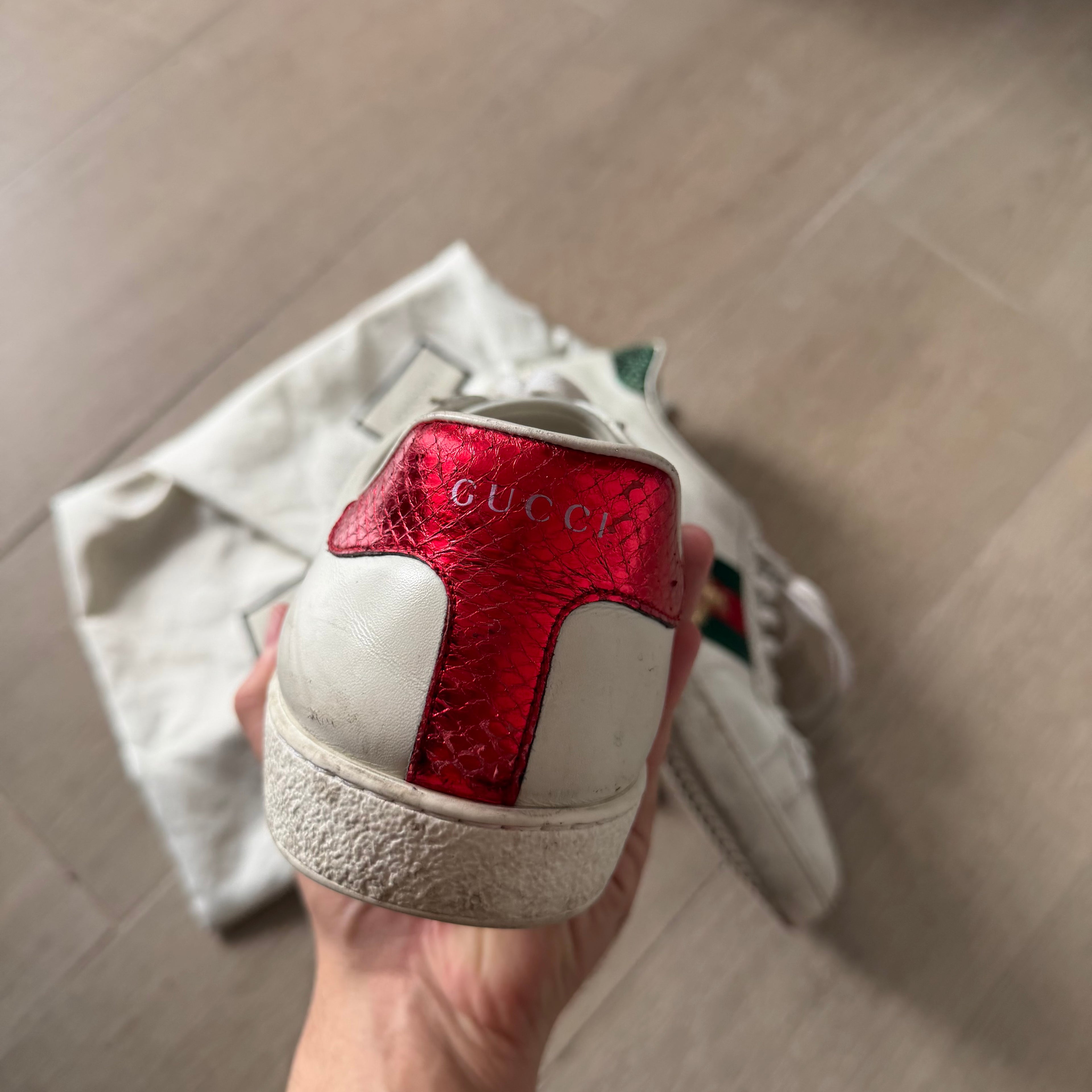 Gucci Ace Bee Sneakers White