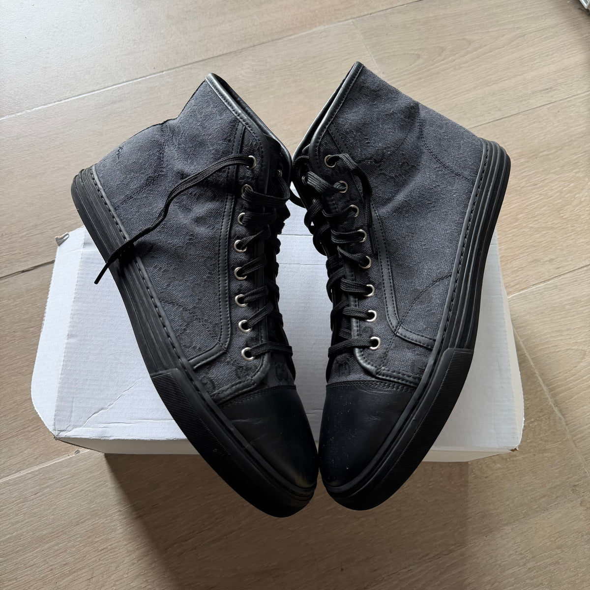 Gucci GG High Lead Black Logo Print (10.5US)