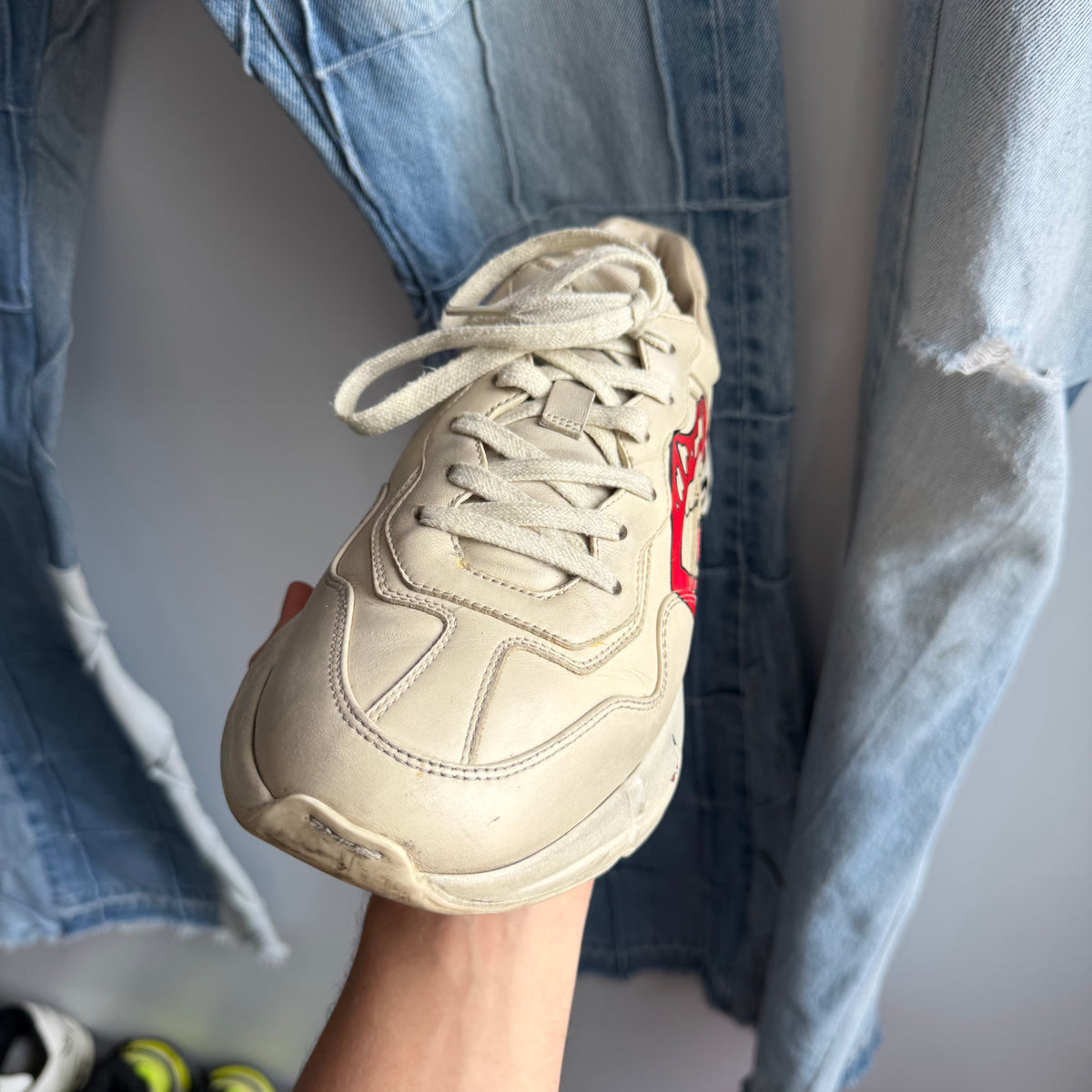 Gucci Rhyton Mouth-Print Sneakers (8.5US)