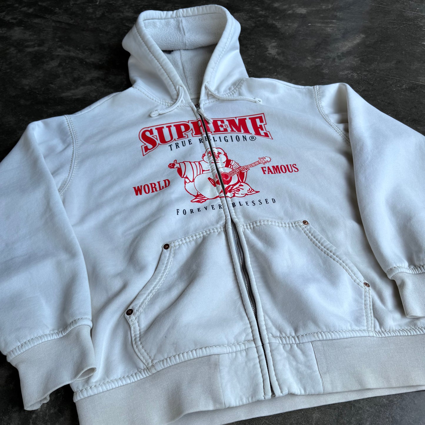 Supreme x True Religion Zip Up Hoodie