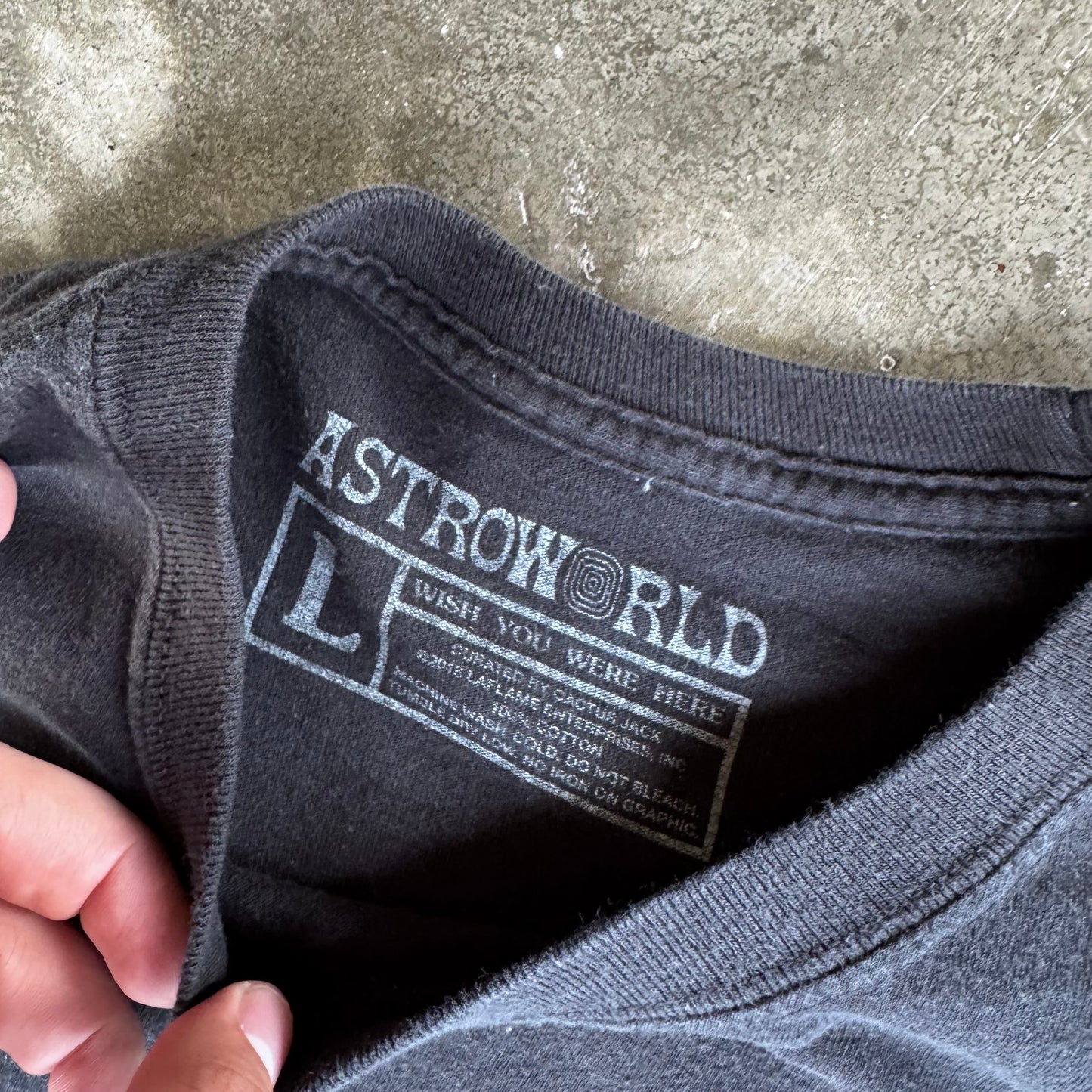 2018 Travis Scott Astroworld Live At The Forum “Two Nights Only” Black Longsleeve