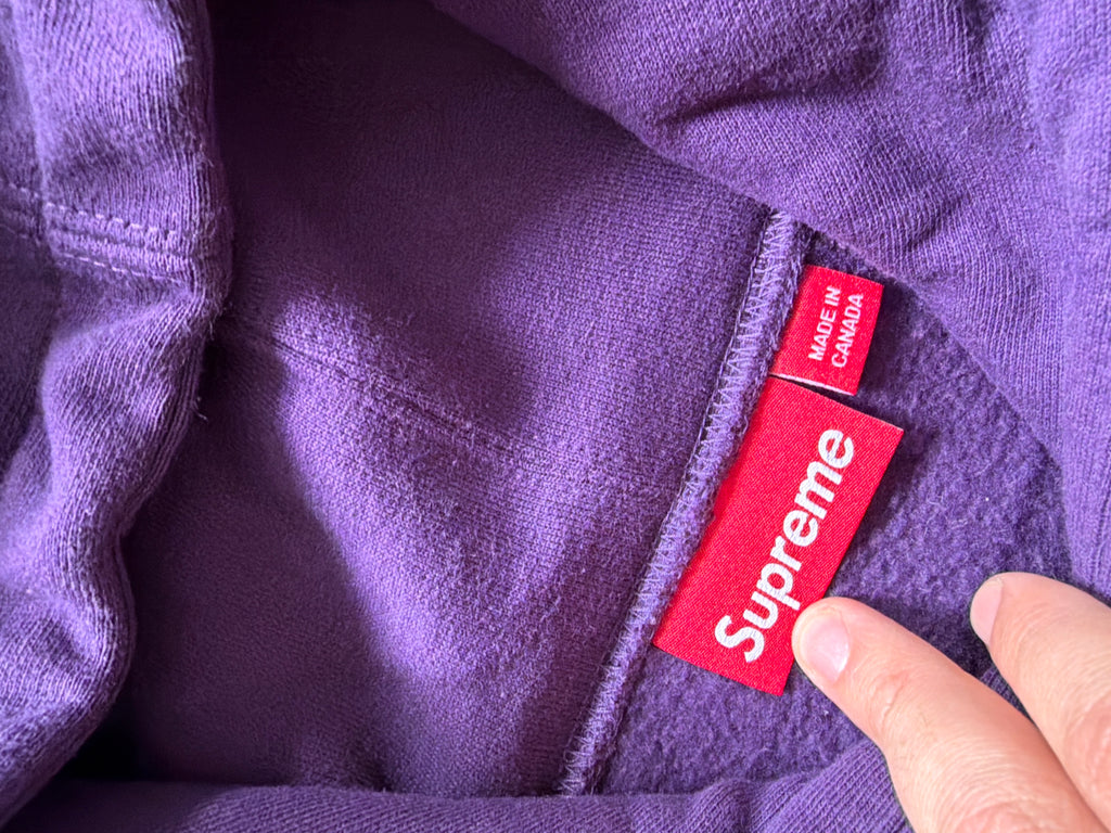 Supreme Small Bogo Hooded Sweatshirt Dark Purple (L)