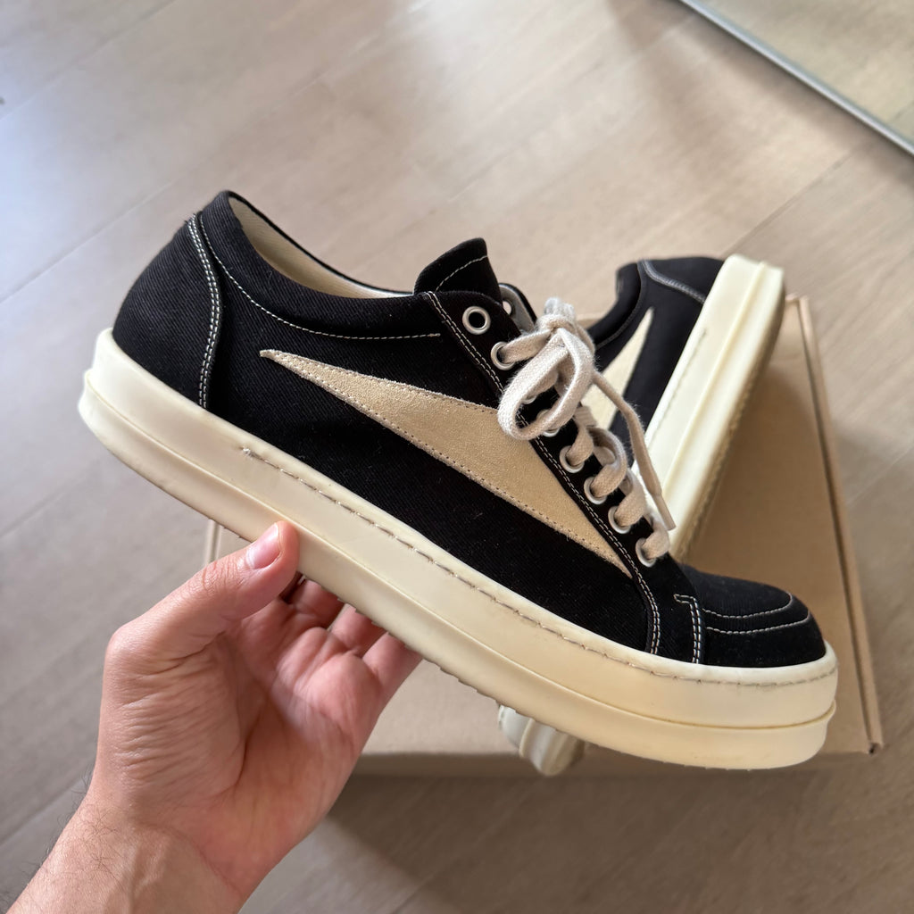 Rick Owens DRKSHDW Lido Vintage Low Sneaker Milk (Rick Vans)