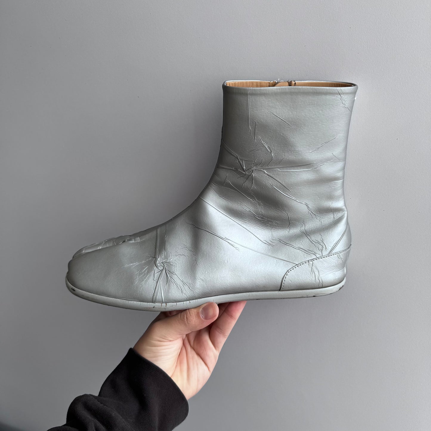 Maison Margiela Metallic Grey Tabi