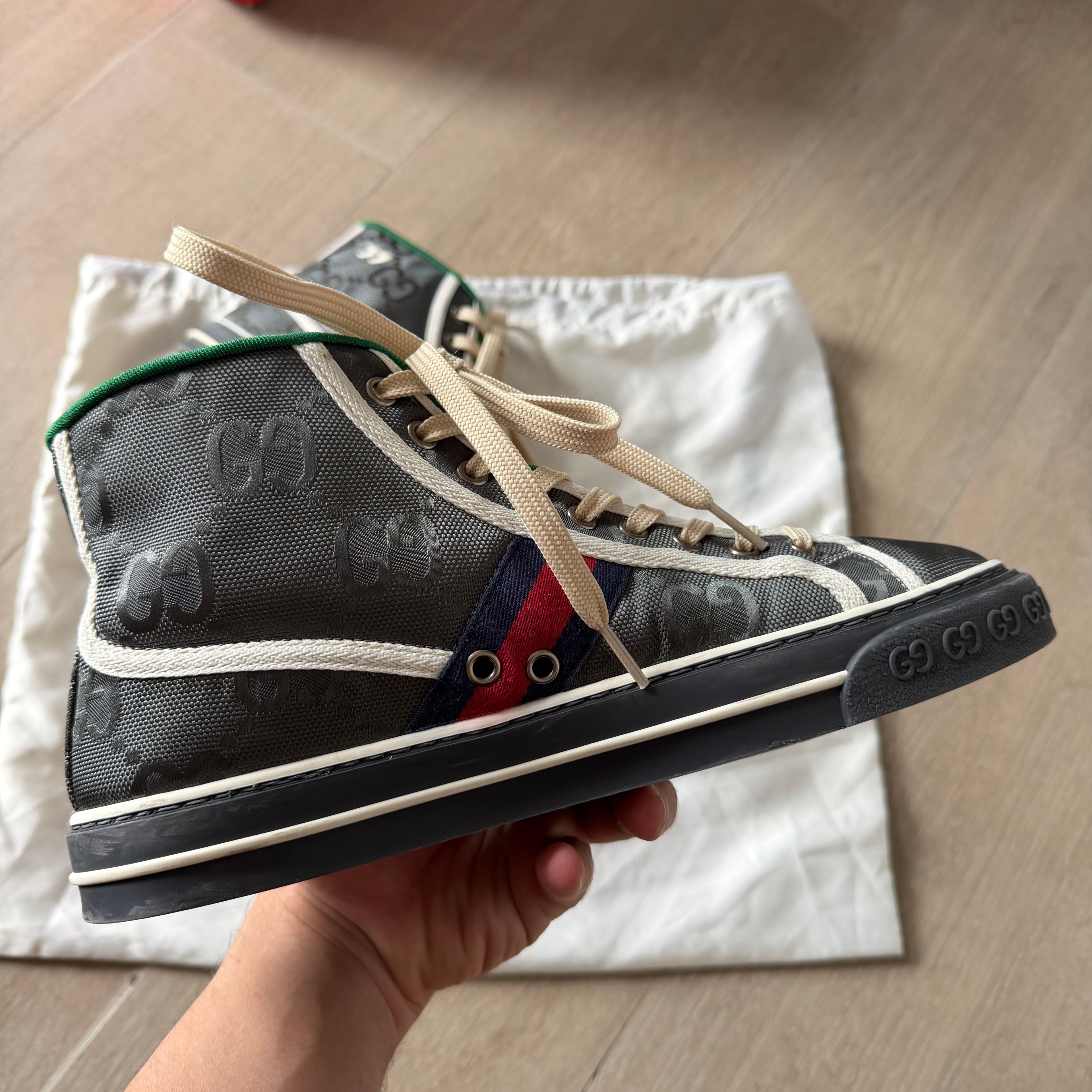 Gucci Off The Grid High Top Sneakers Dark Grey