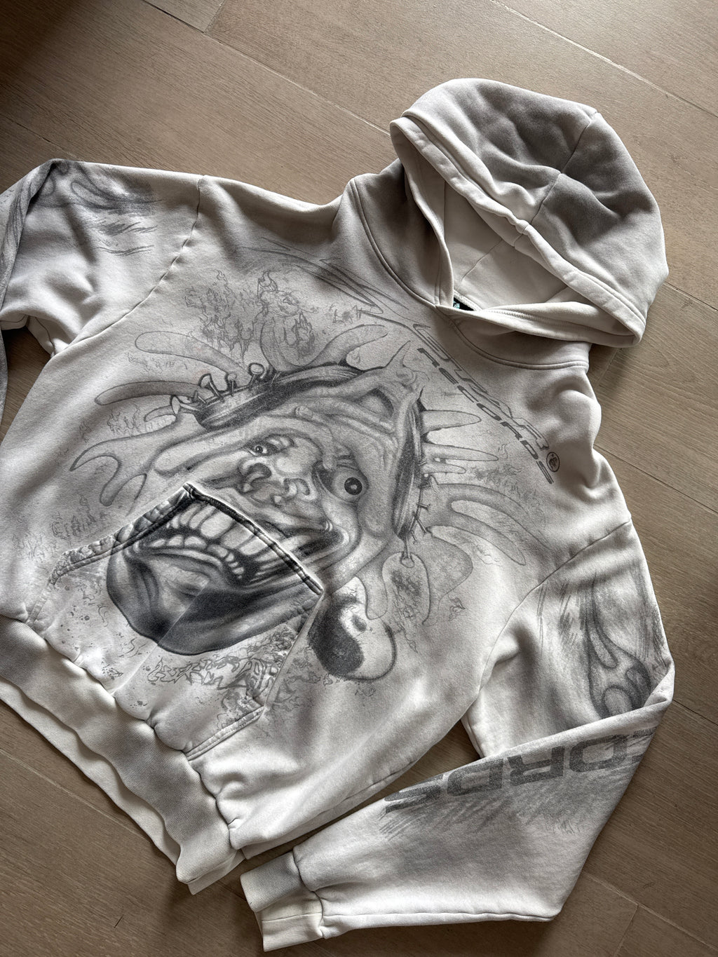 Hellstar Hstar Records Graffiti Hoodie