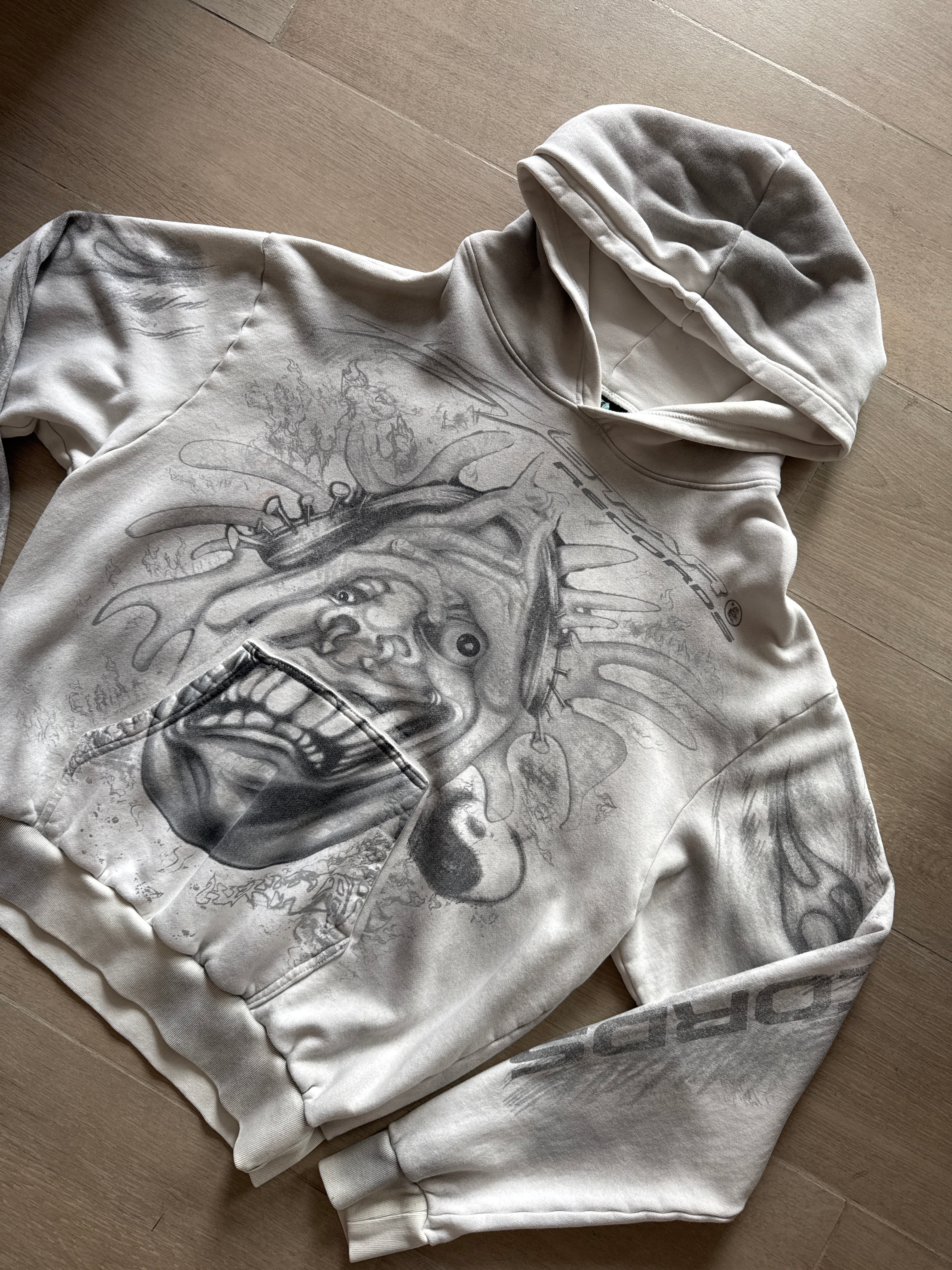 Hellstar Hstar Records Graffiti Hoodie
