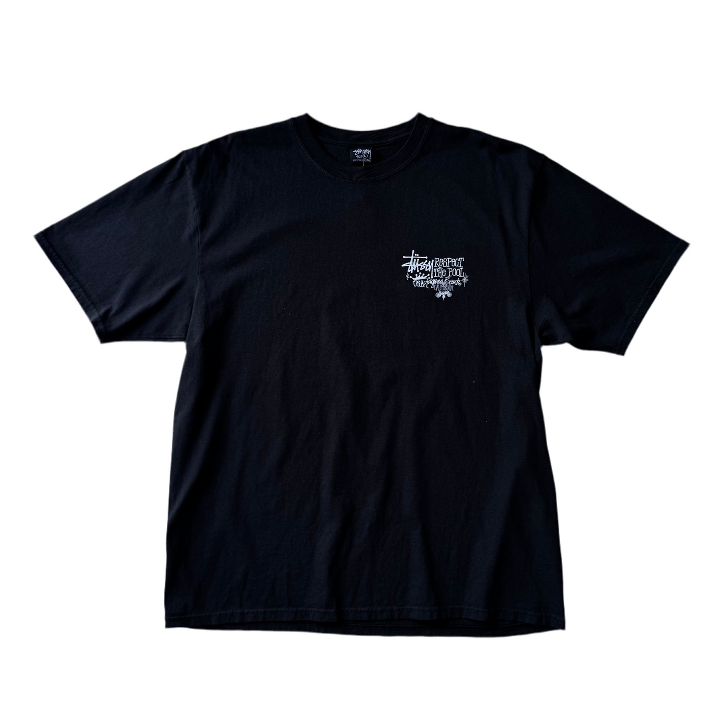 Stüssy Respect The Pool Black Tee