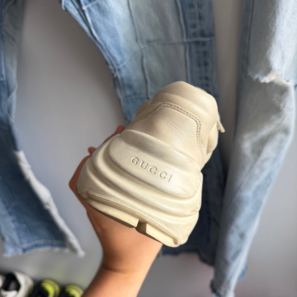 Gucci Rhyton Mouth-Print Sneakers (8.5US)