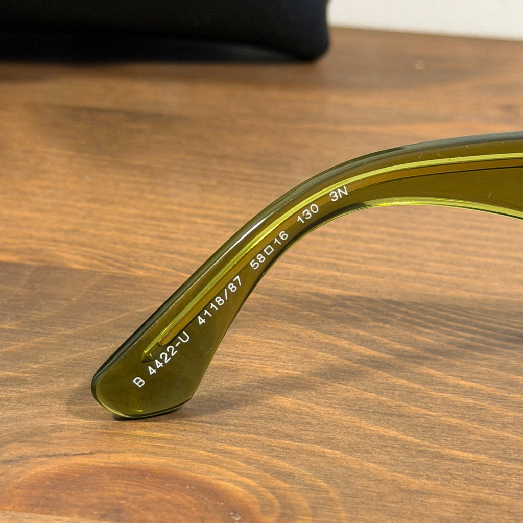 Burberry Visor Metal Arm Sunglasses Jade
