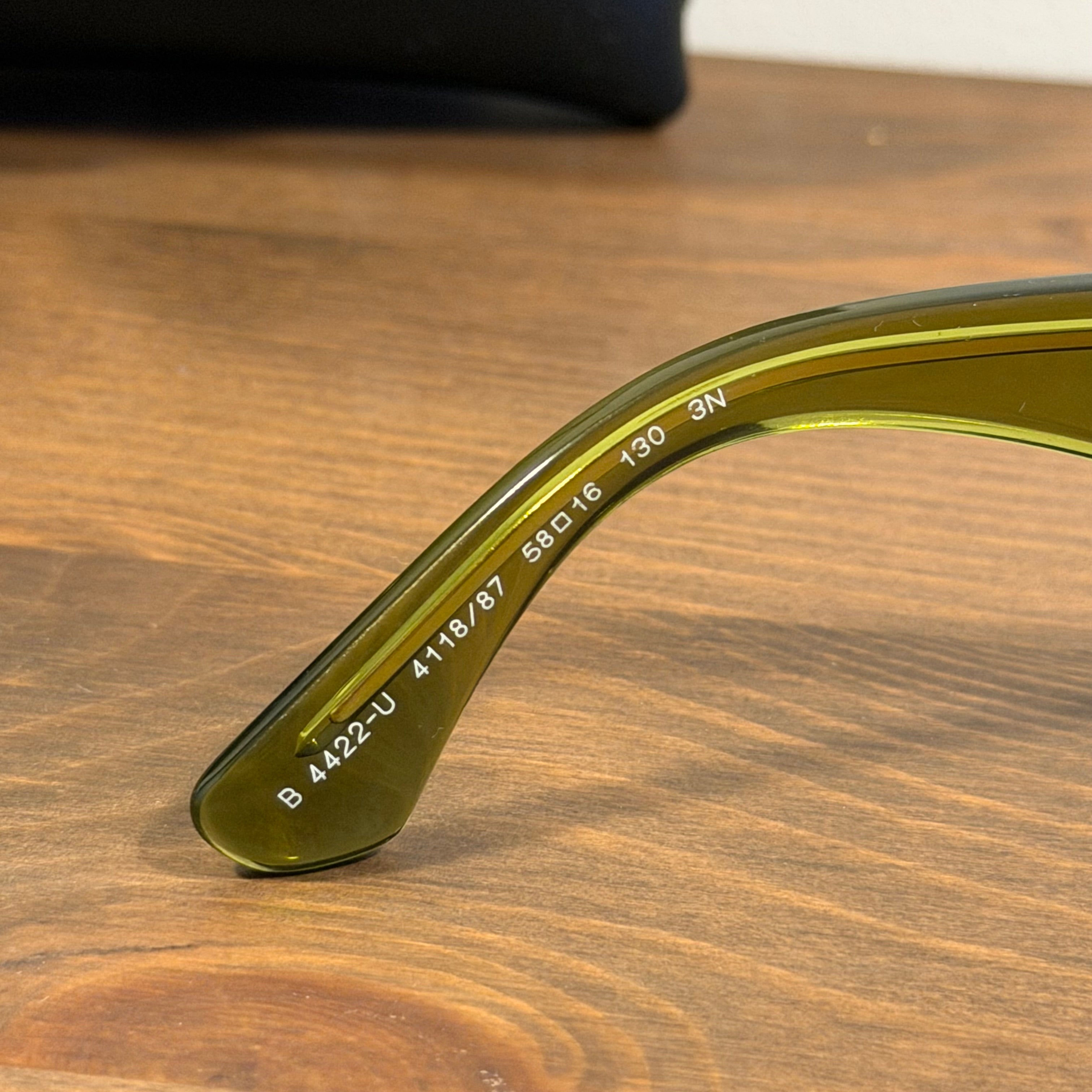 Burberry Visor Metal Arm Sunglasses Jade