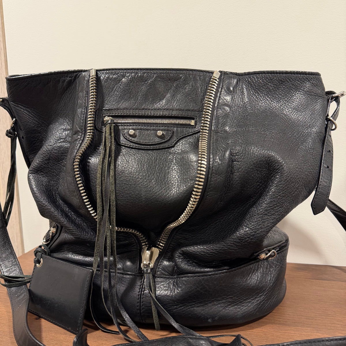 Balenciaga “Papier” Drop Leather Bag