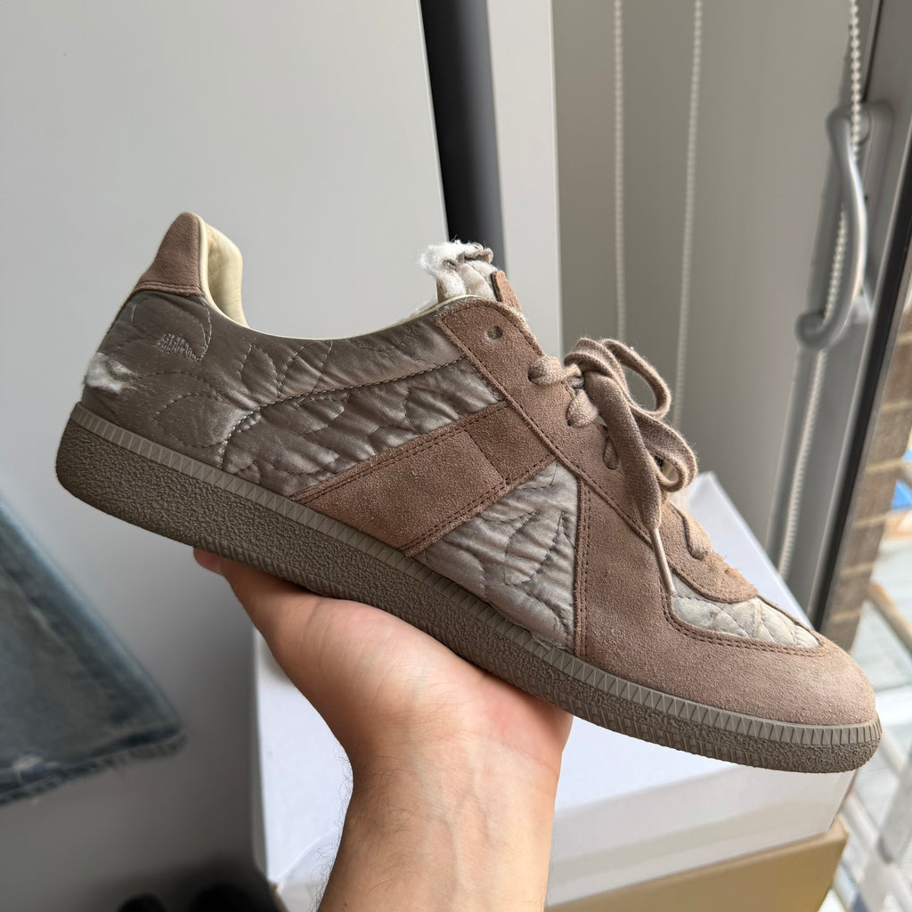 Maison Margiela Embroidered Replica GAT Sneakers Taupe