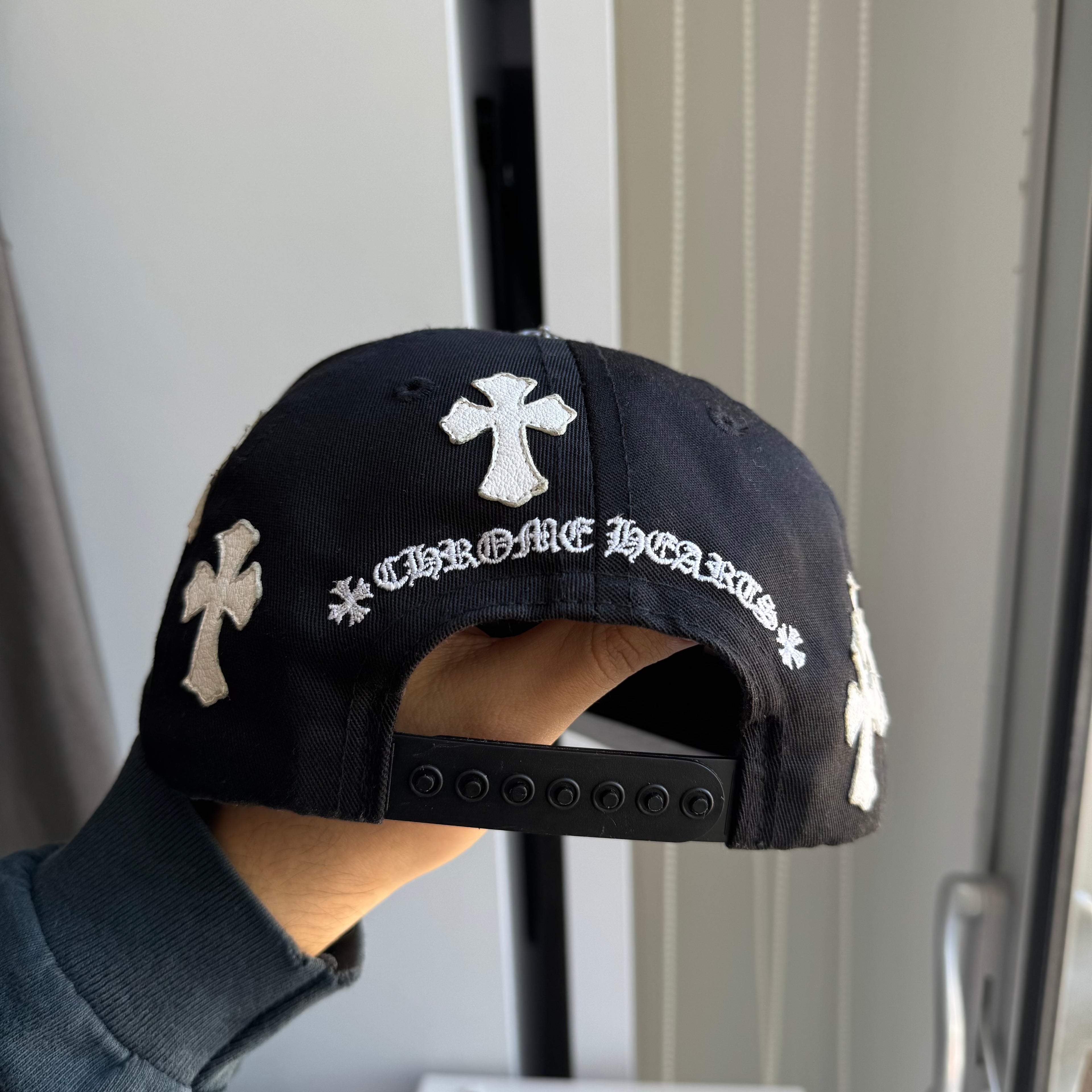 Chrome Hearts Cross Patch Hat Black/Grey