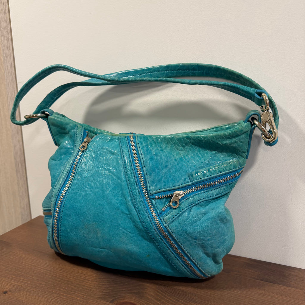2000s Marc By Marc Jacobs Leola Zip Aqua Teal Bag