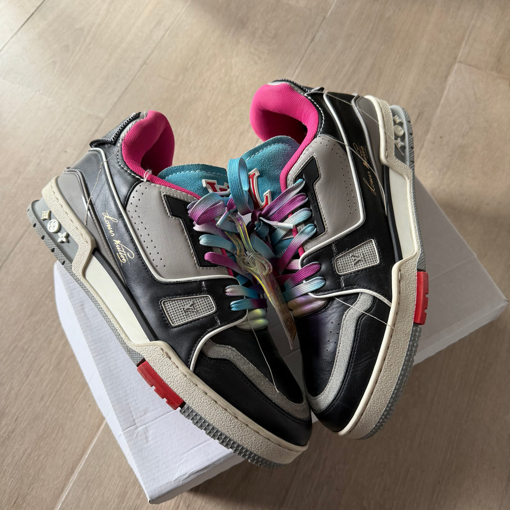SS21 Louis Vuitton Upcycled Trainers Pink Multi *Virgil Abloh* (8.5LV)