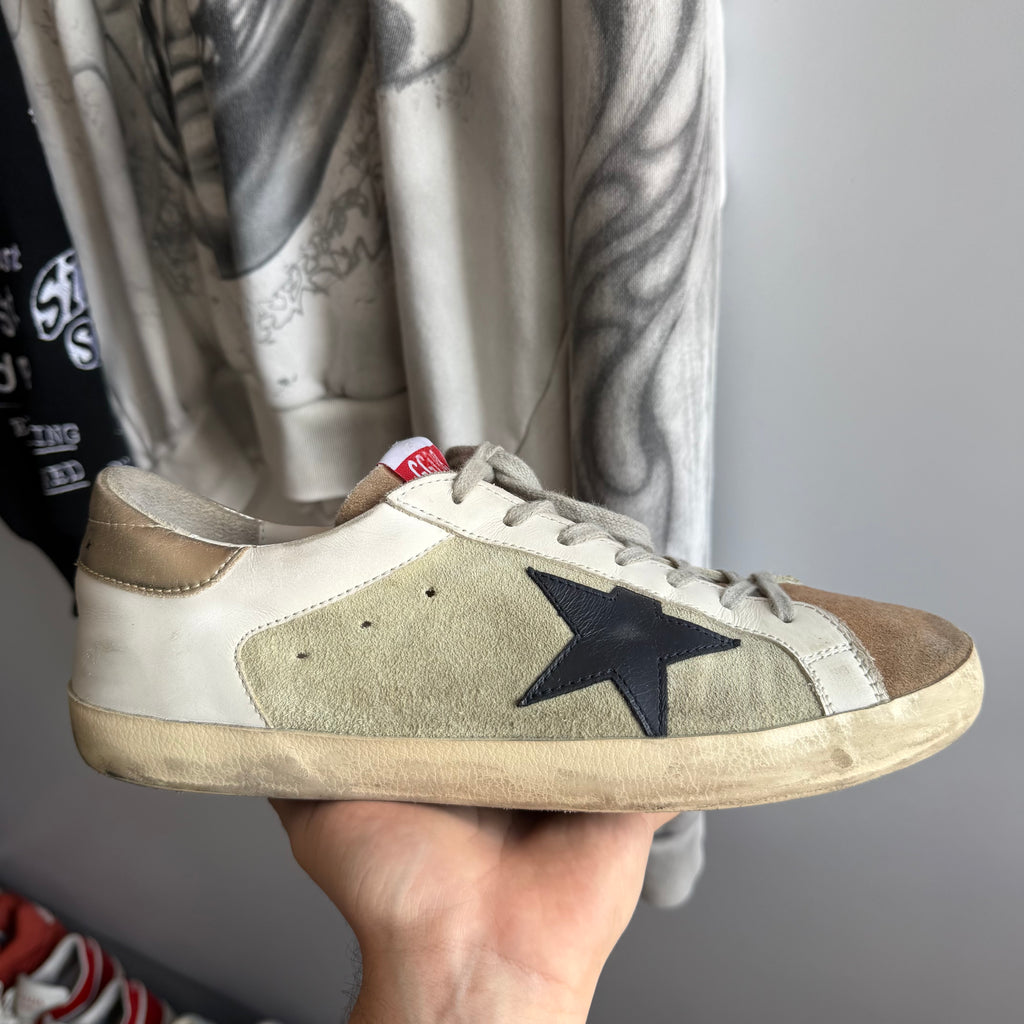 Golden Goose Super-Star White/Green/Platinum
