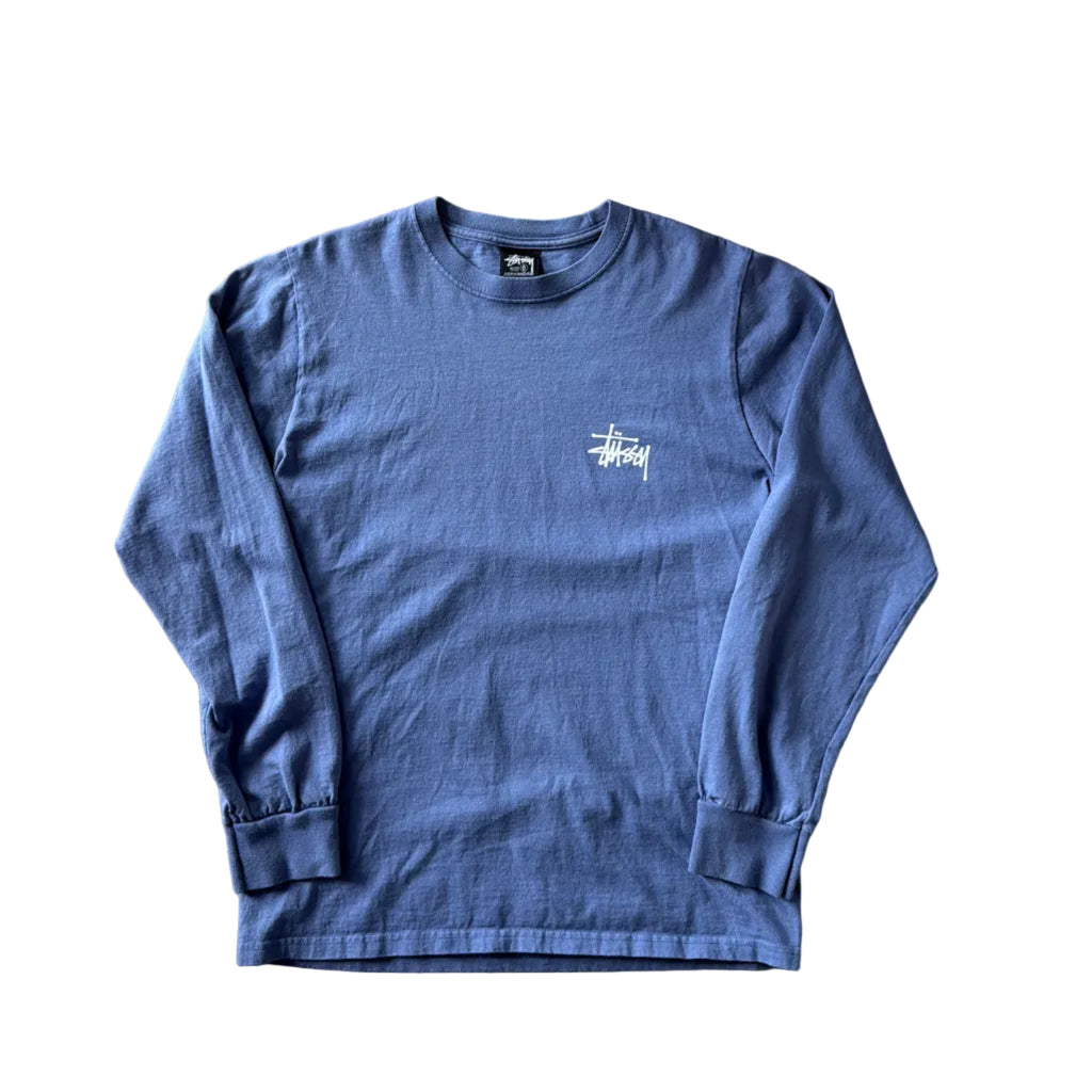 Stüssy Basic Logo Longsleeve Blue