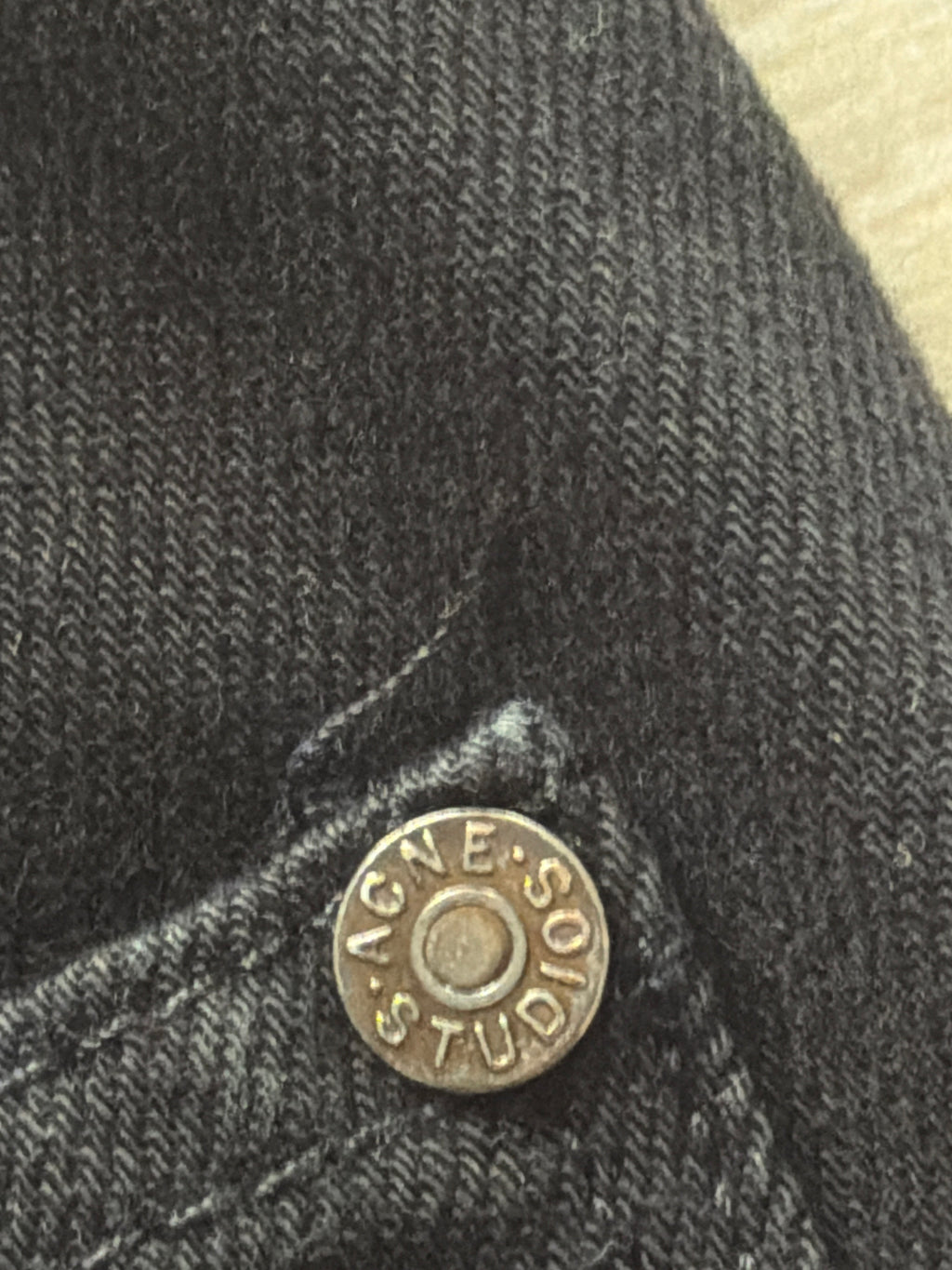 Acne Studios Max Stray Cash Jeans Black