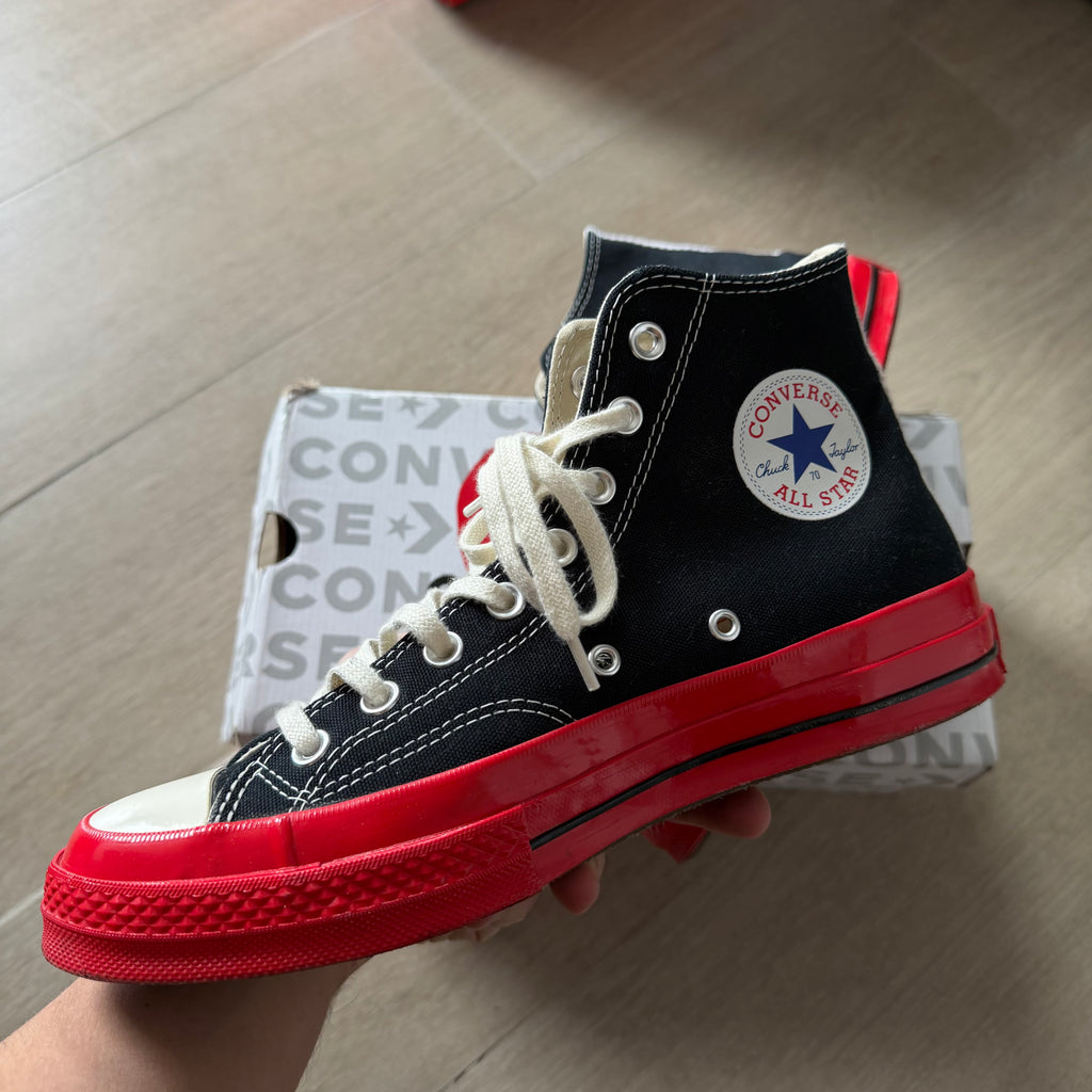 Converse x CDG Play Chuck Taylor 70 Hi Sneakers