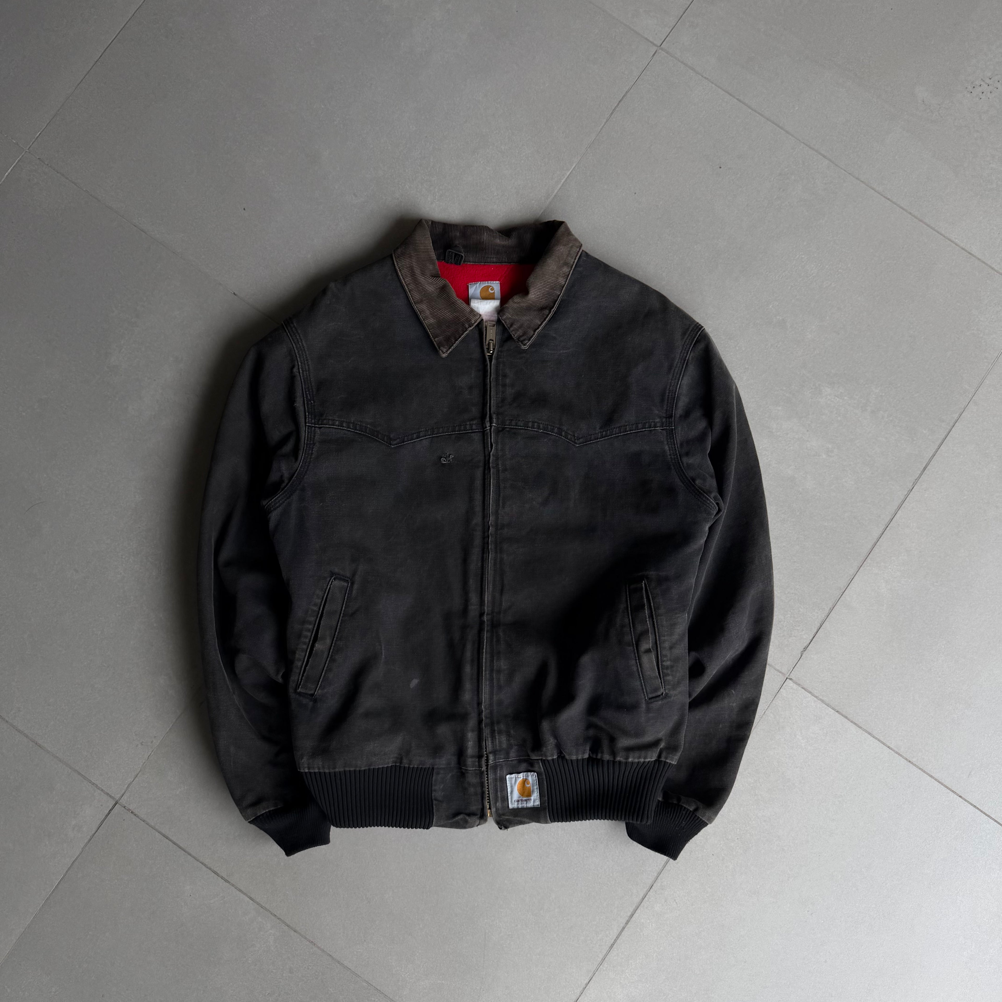 1990s Vintage Carhartt Santa Fe Red Inside-Lining Jacket