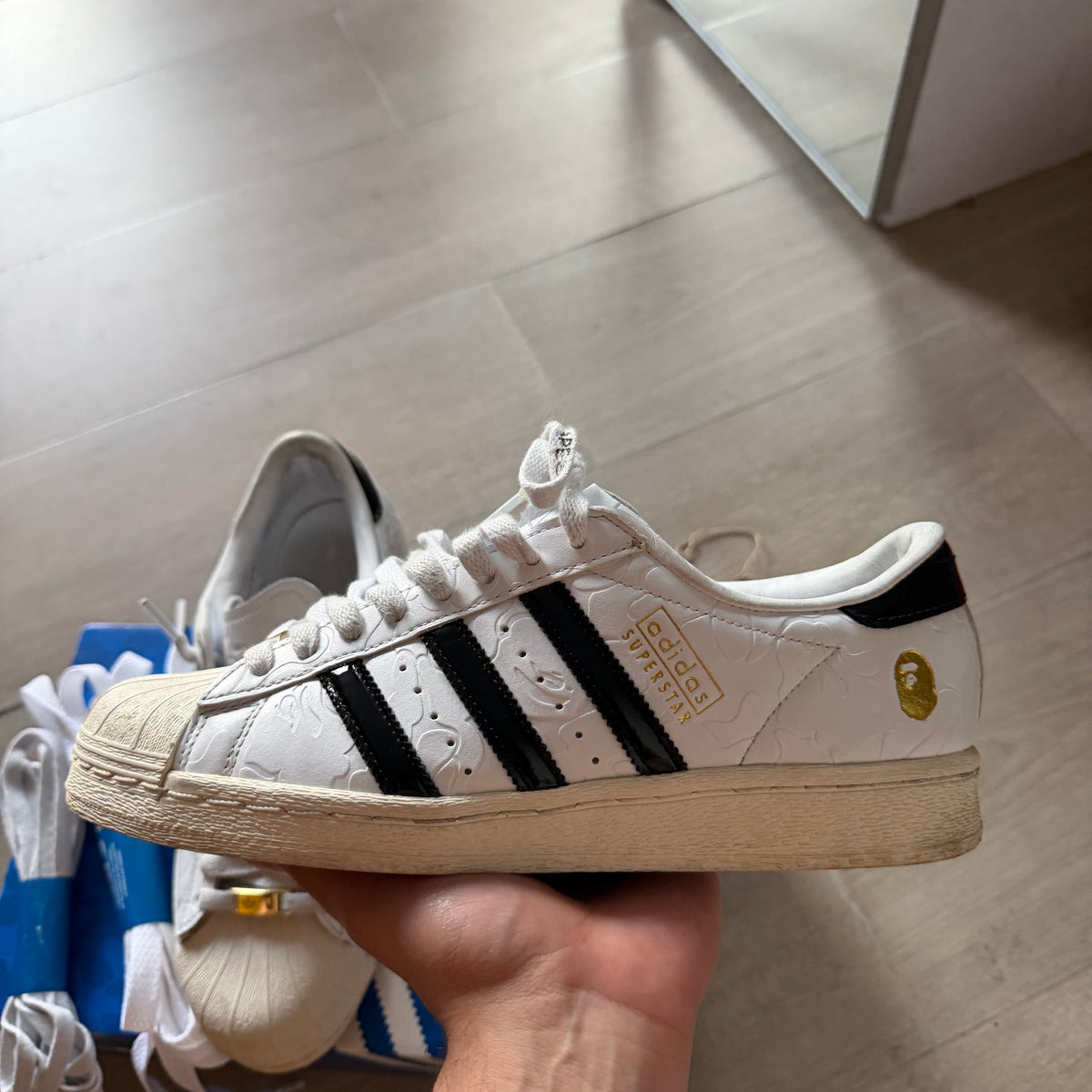 Adidas x Bape Superstar Vintage White/Black (8US)