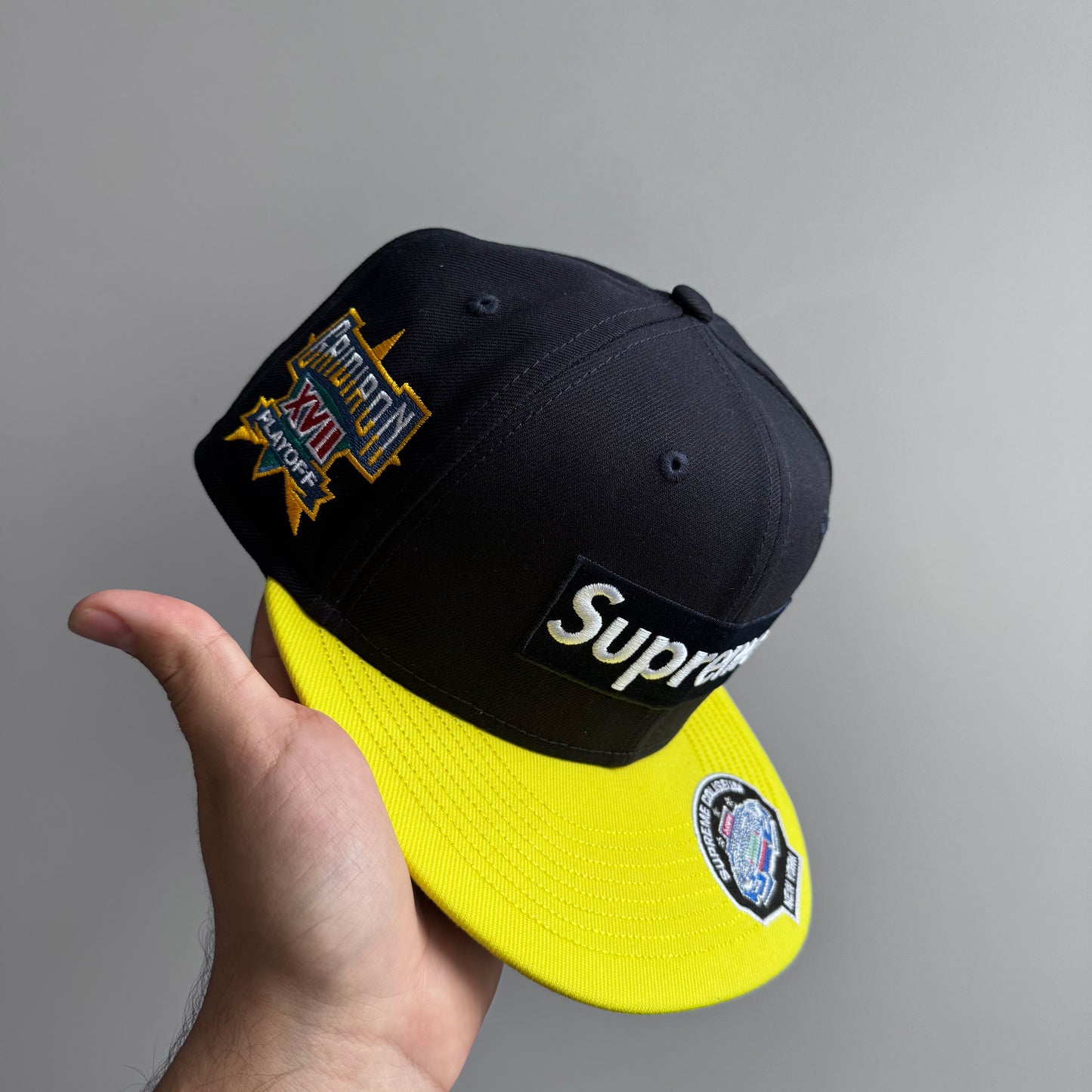 Supreme Championships Box Logo New Era “Navy”