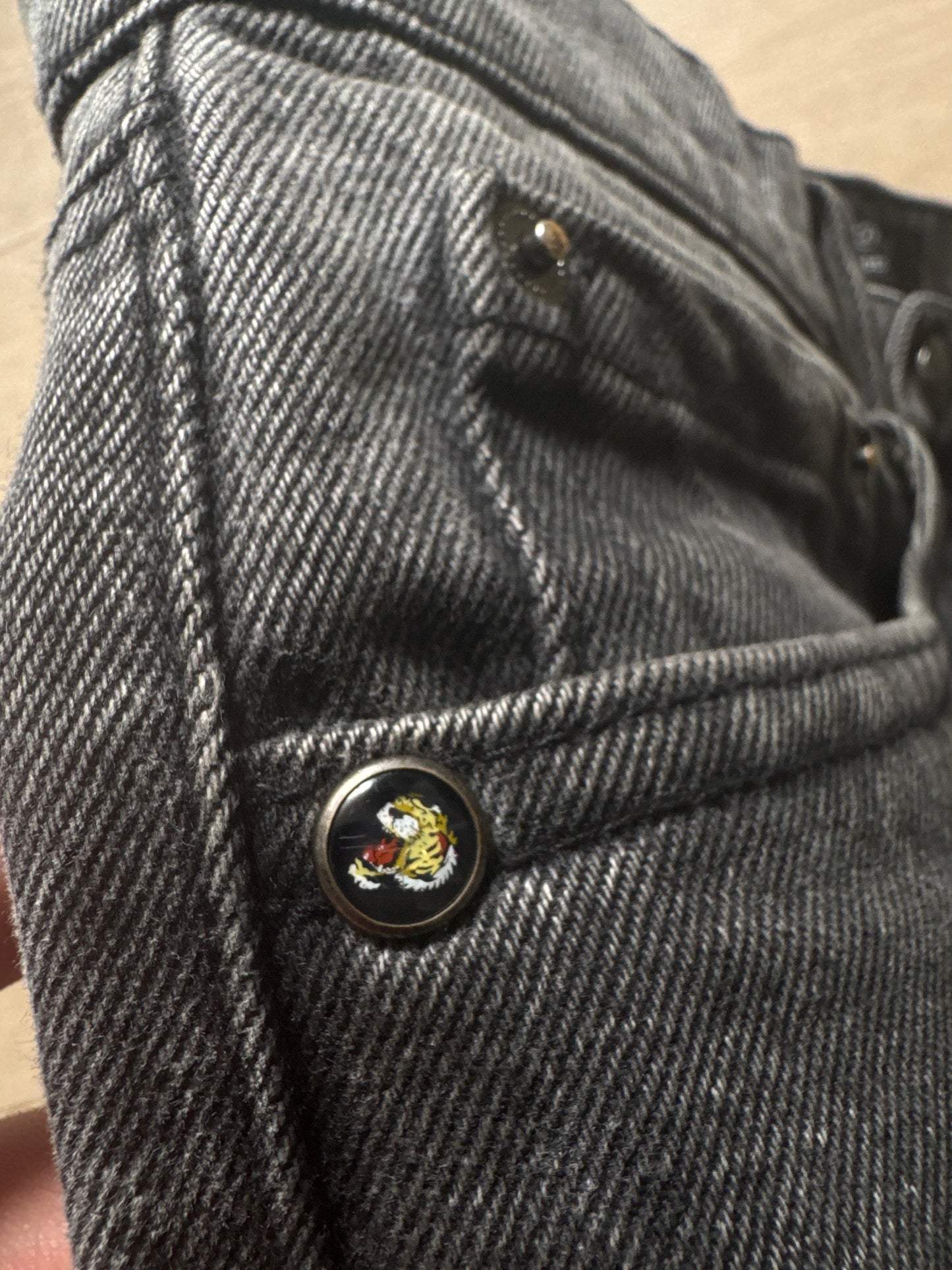 Ed Hardy Skull Black Jeans Straight Leg