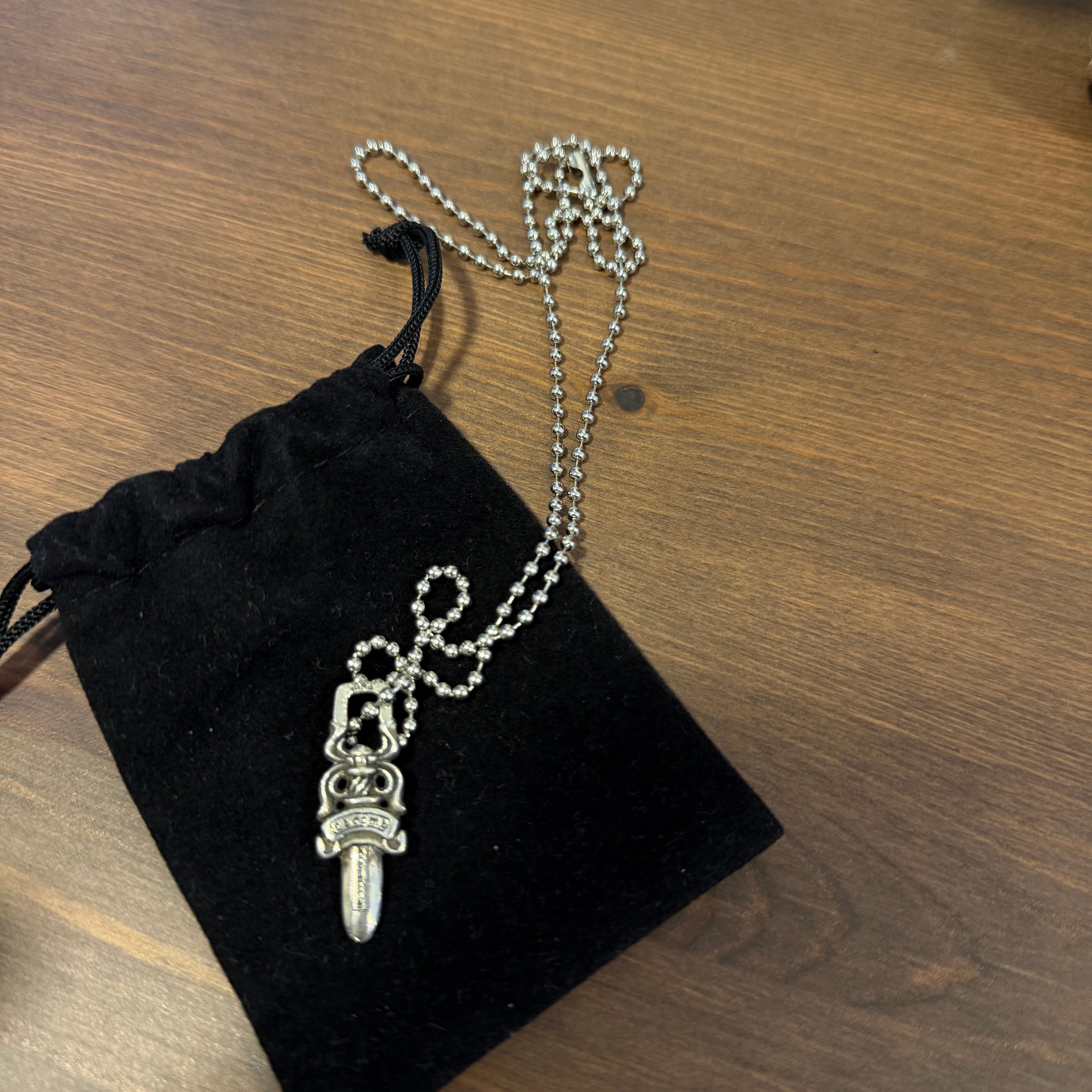 Chrome Hearts Zipper Dagger Necklace “Silver”