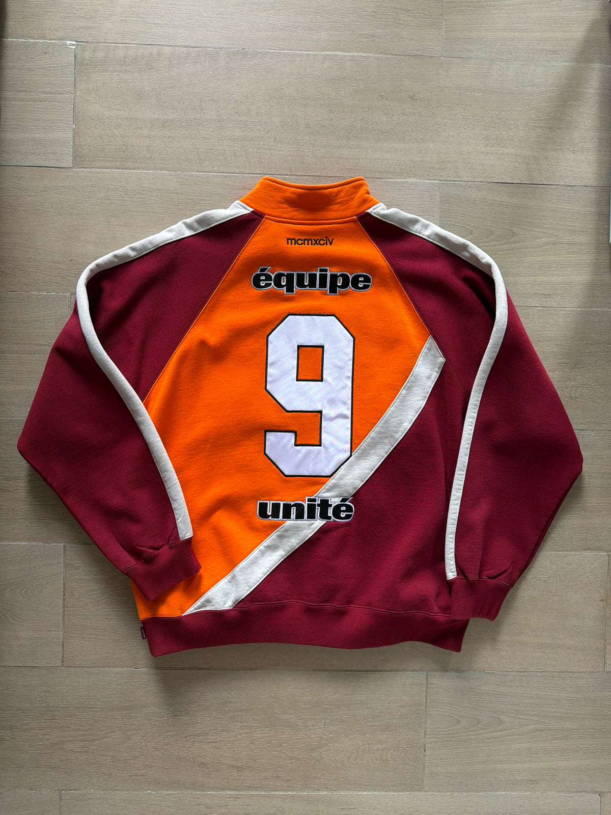 Supreme Equipé Half Zip Sweatshirt Dark Orange (L)