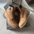 2023 Supreme x Timberland 6” Premium Waterproof Diamond Plate Boots Wheat