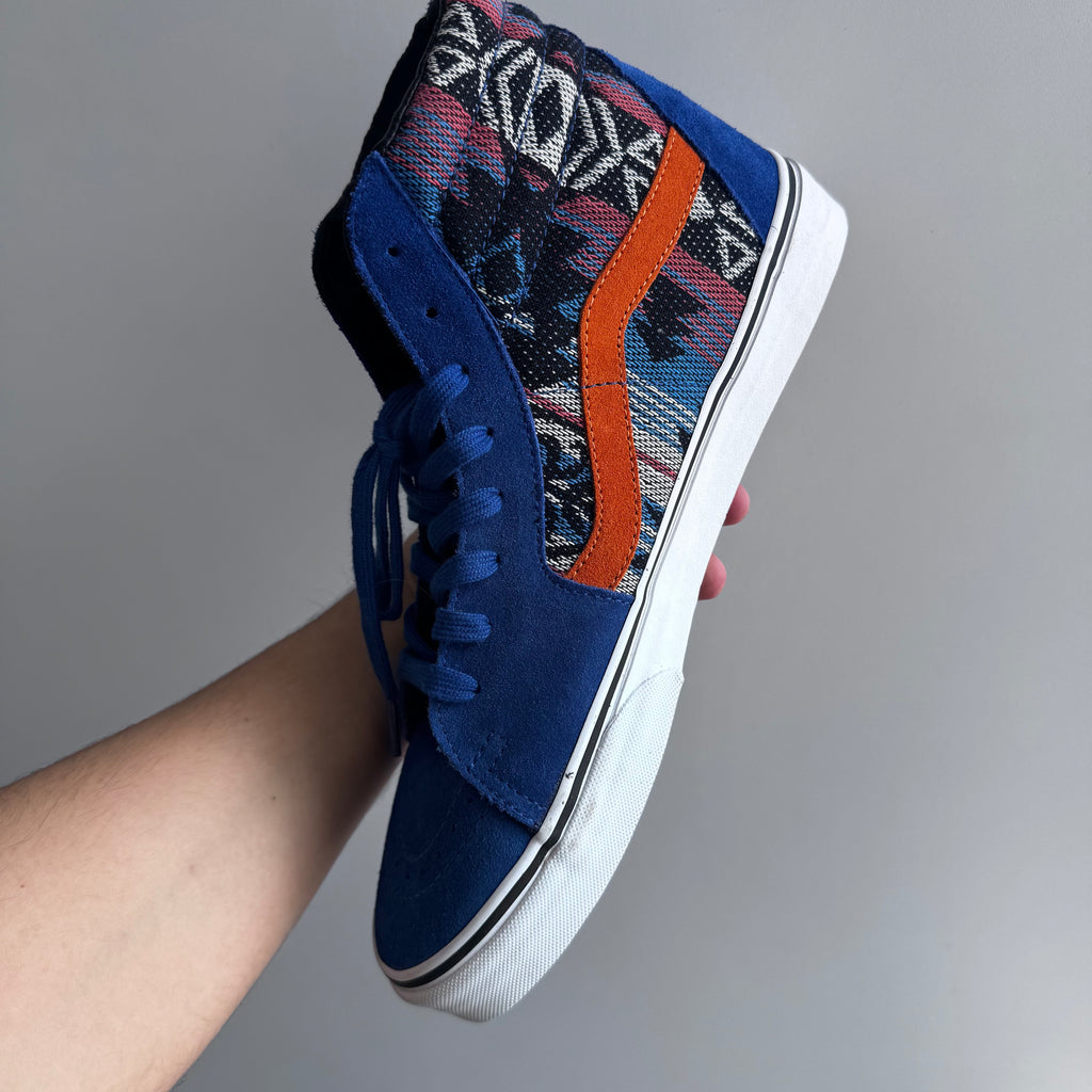 2013 Vans Sk8-Hi Inca True Blue Orange Knicks Supreme Team