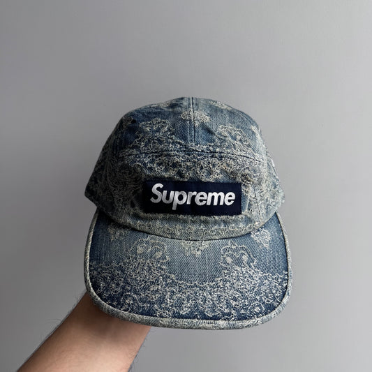 Supreme Bandana Jacquard Denim Camp Cap SS25