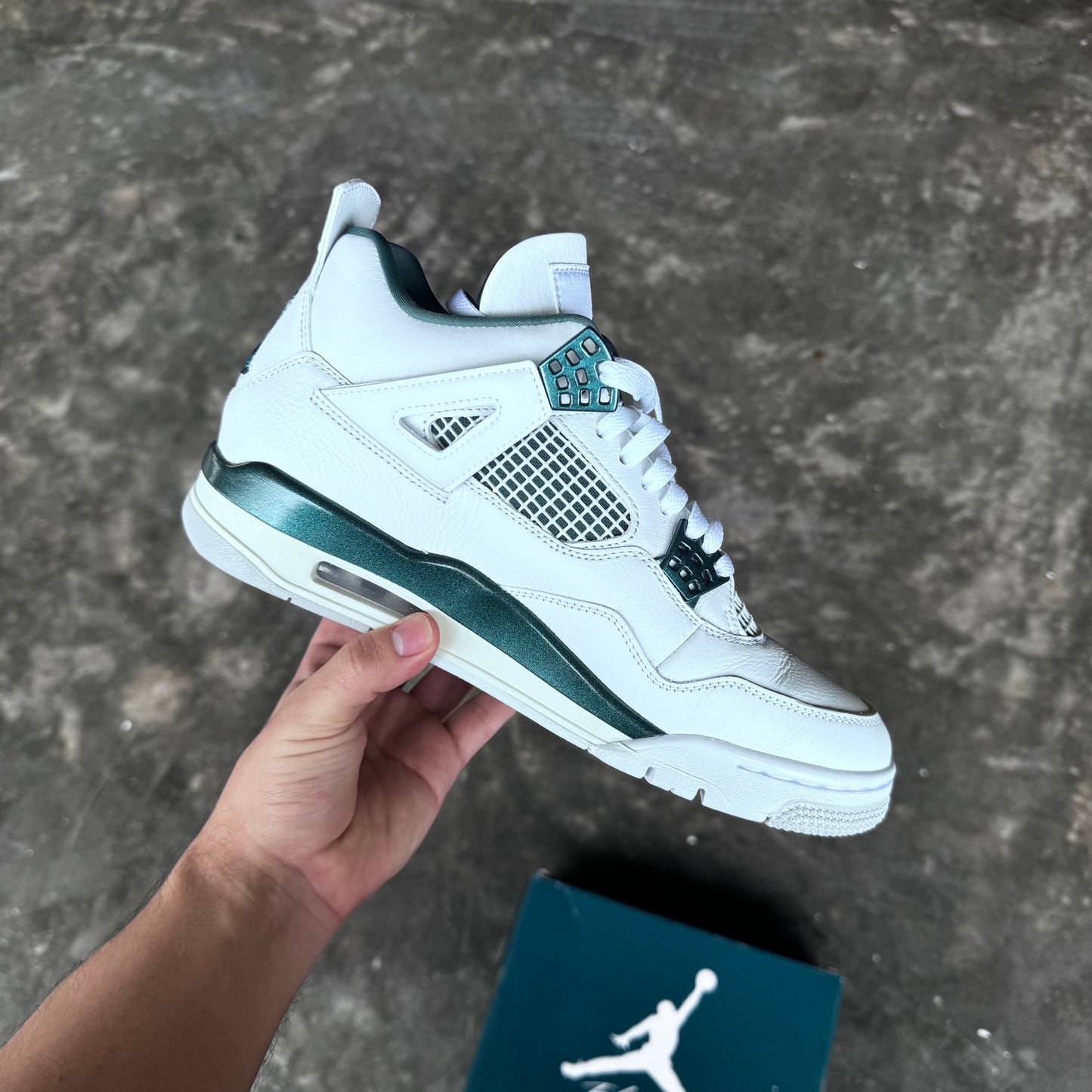 Jordan 4 Retro Oxidized Green