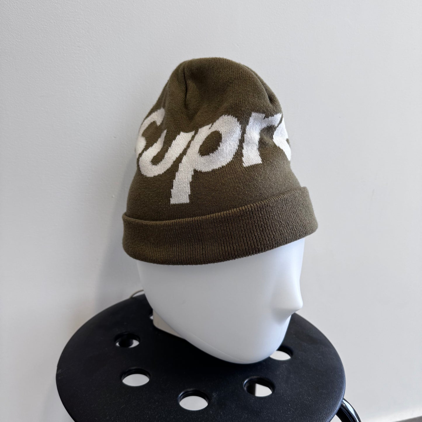 Supreme Big Logo Beanie (FW24) Olive