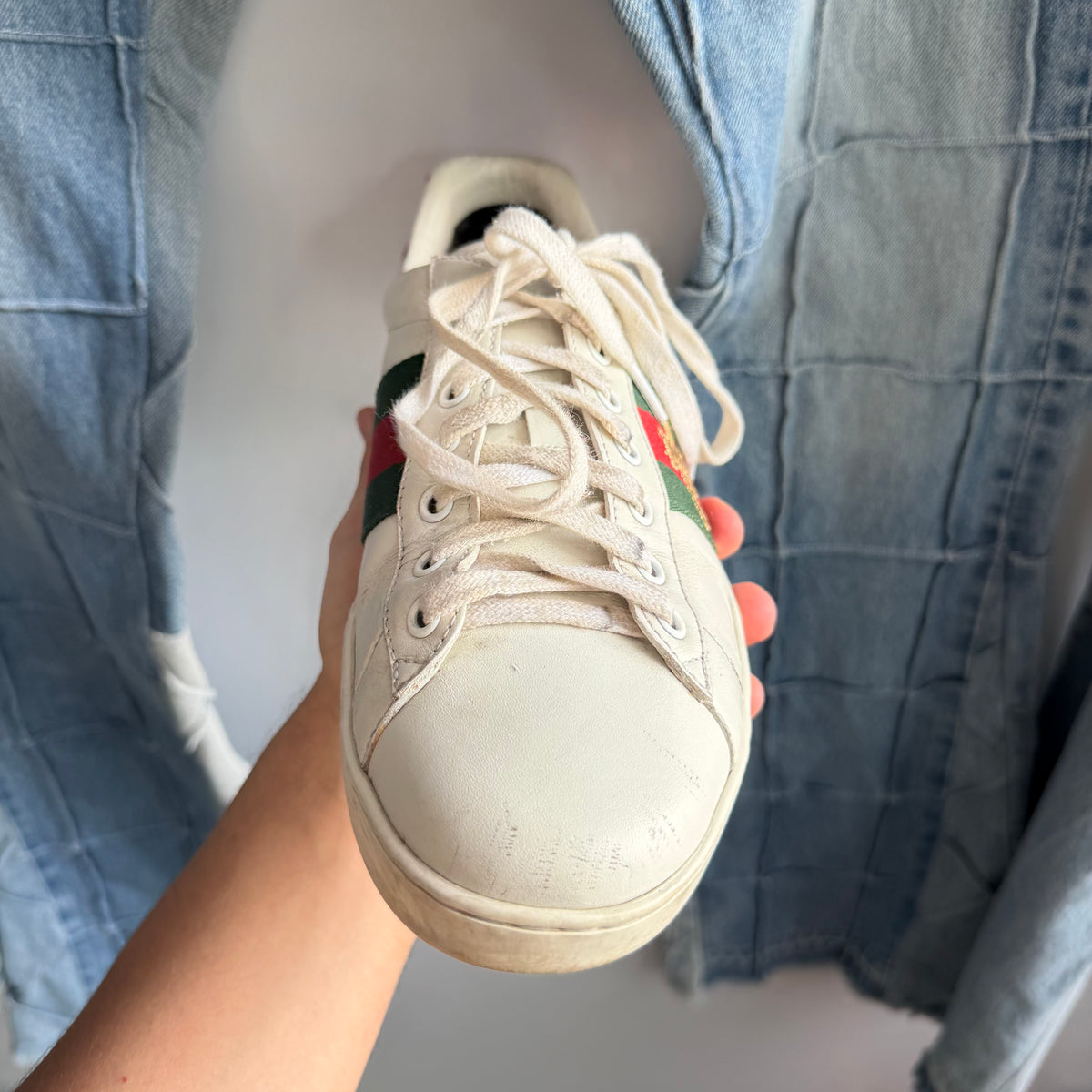 Gucci Ace Bee Sneakers (8.5US)