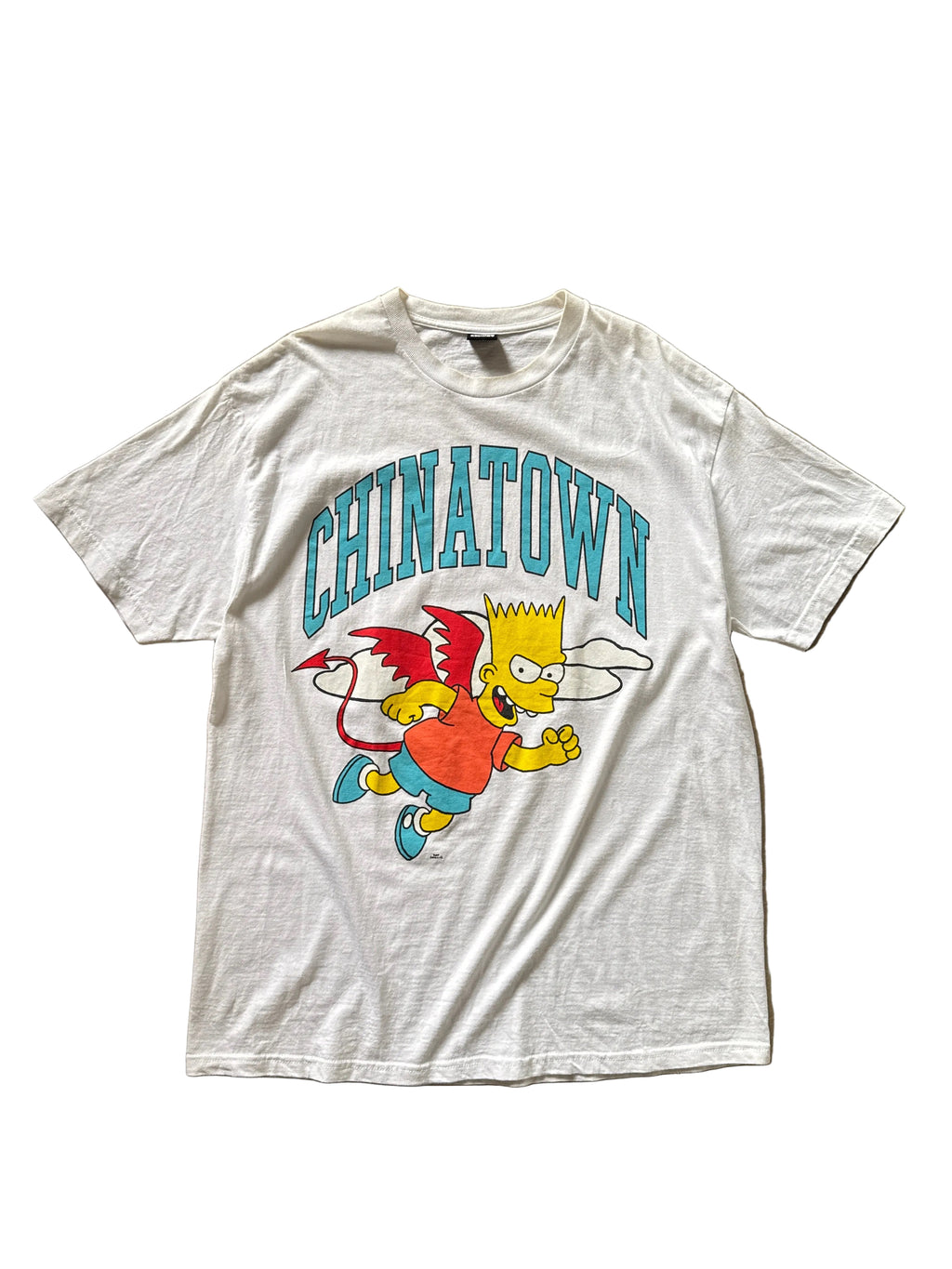 Chinatown Market x The Simpsons Flying Bart Tee White