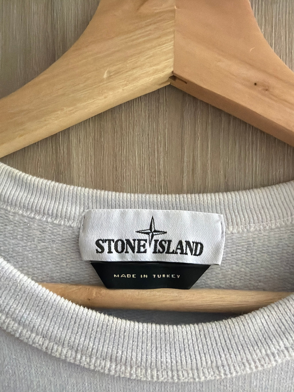 Stone Island Logo Patch Crewneck Lavanda