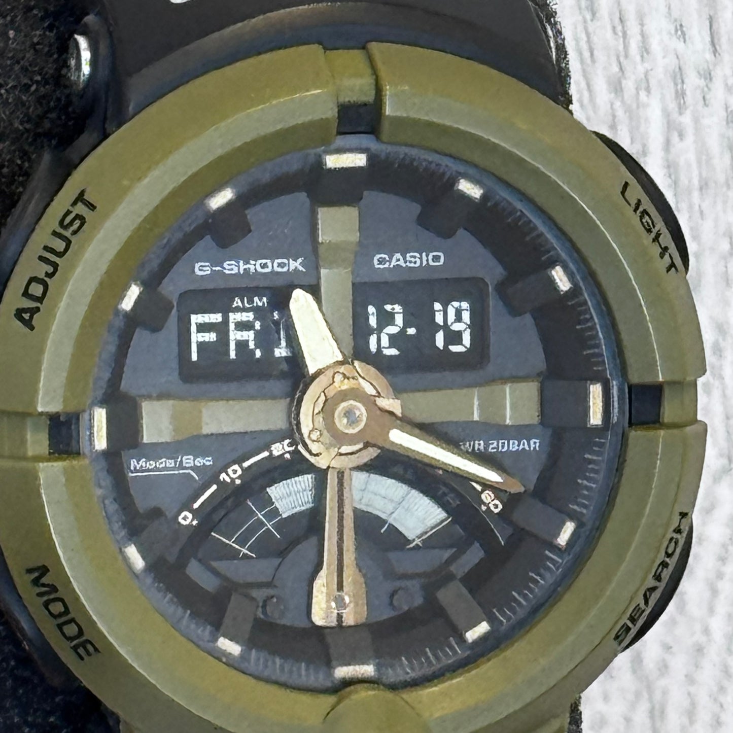 Casio G-Shock GA-500P-3A Verde Musgo/Negro