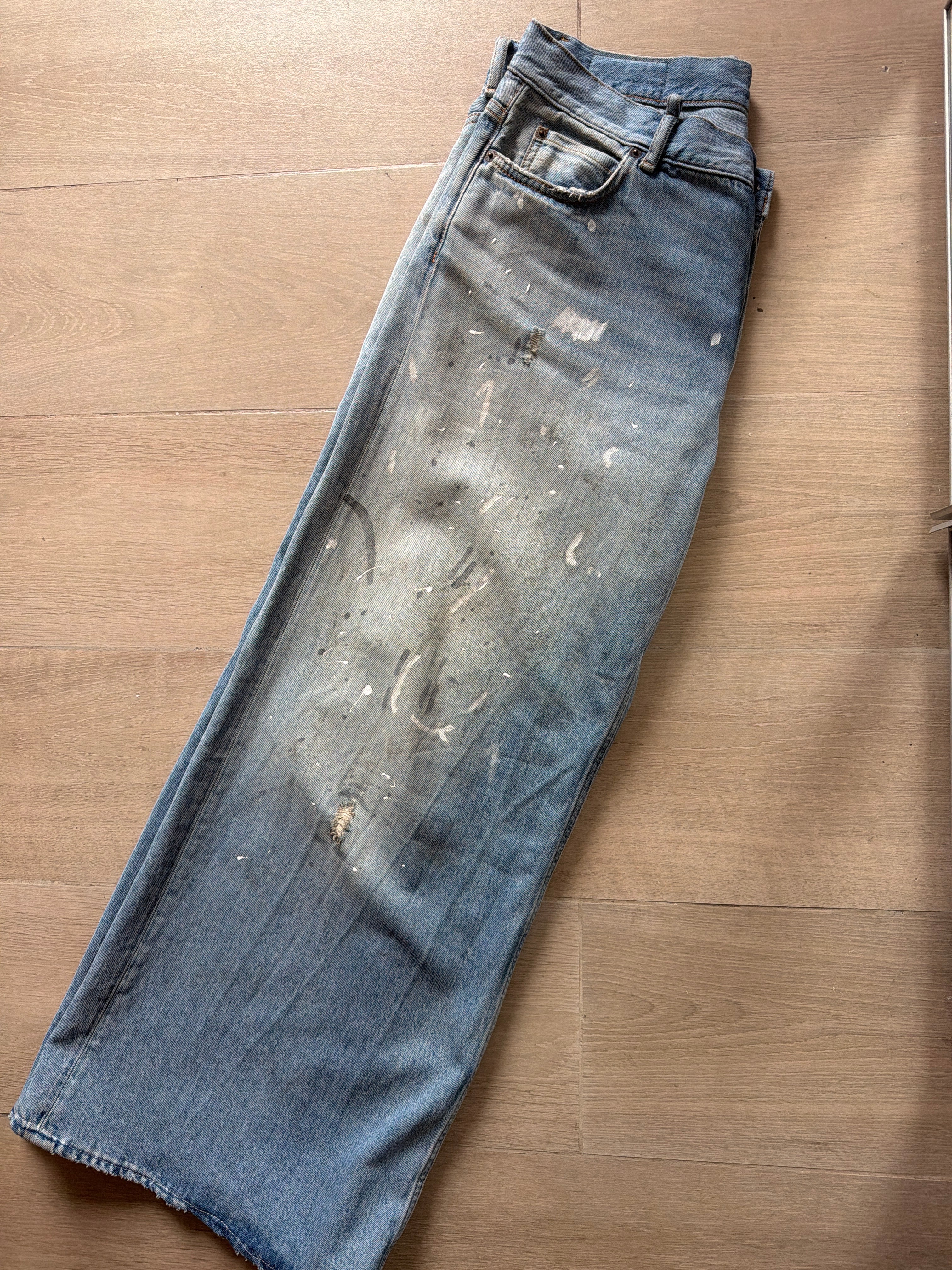 Acne Studios Wide Leg Painter Jeans “Blue”