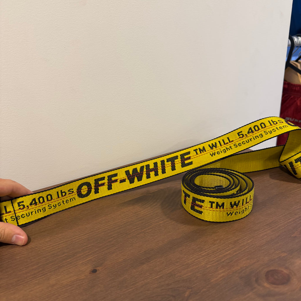 Off-White Industrial Belt Yellow