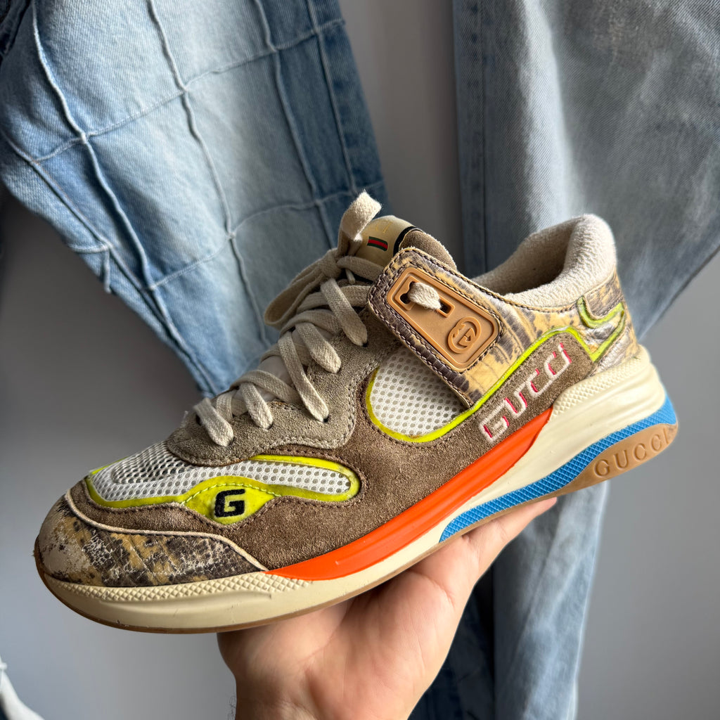 Gucci Ultrapace Rock Tejus Printed Sneakers (8.5US)
