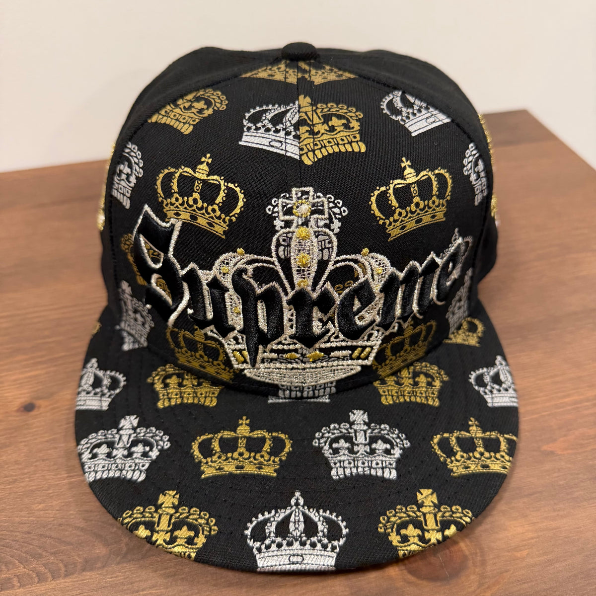 Supreme New Era Crown 59Fifty Fitted Hat Black (7 1/4)
