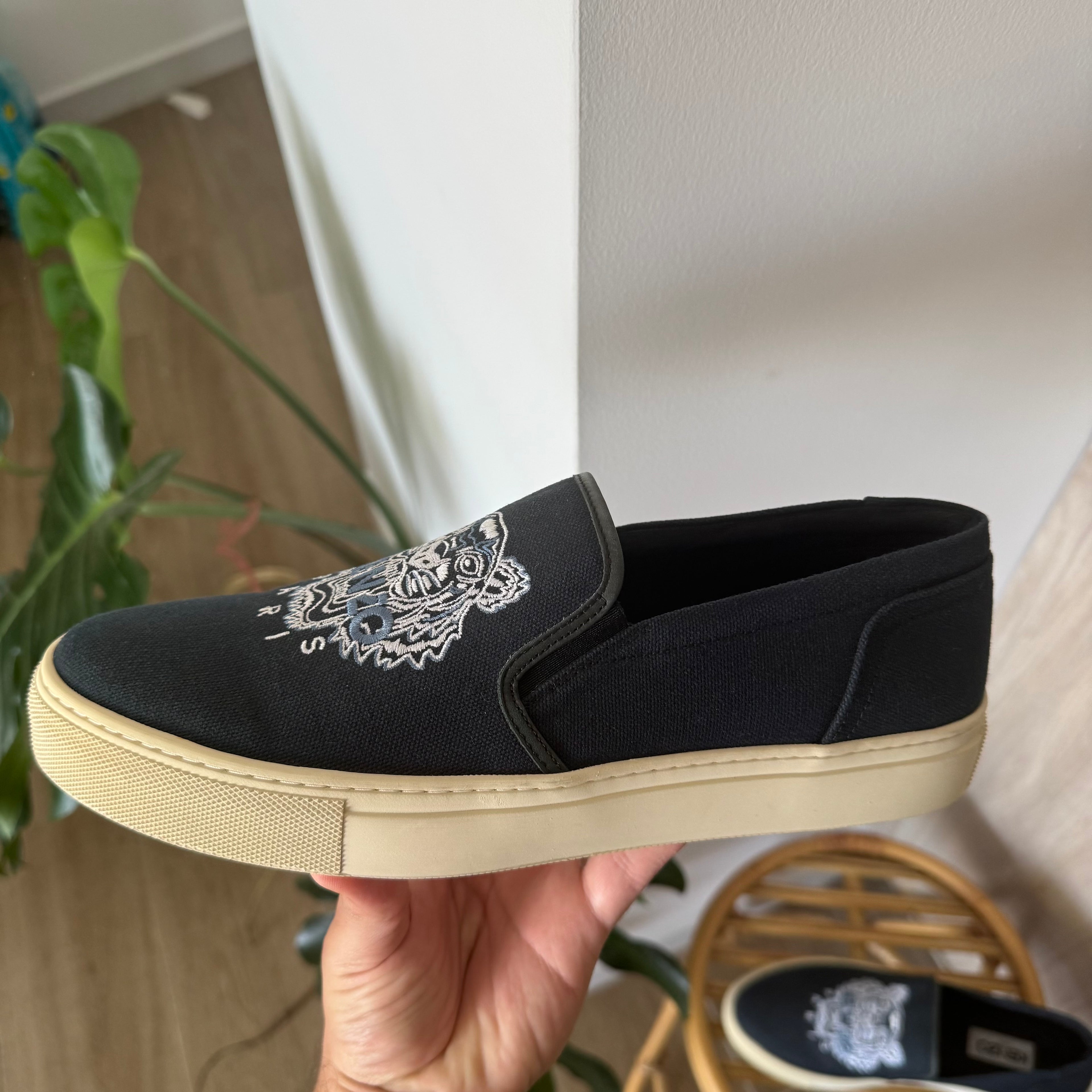 Kenzo Paris Slip On Sneakers Navy