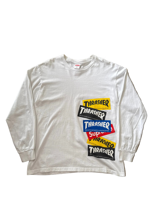 FW21 Supreme x Trasher Longsleeve White