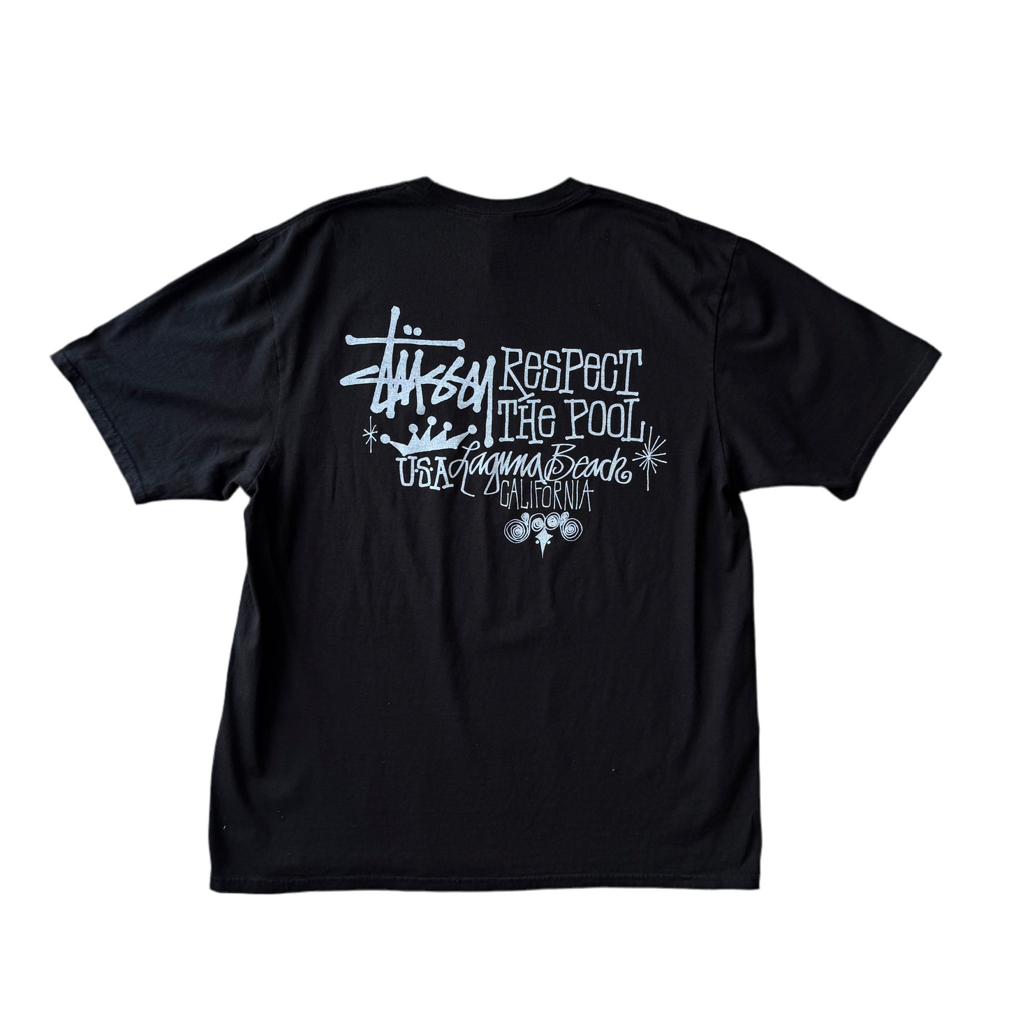 Stüssy Respect The Pool Black Tee
