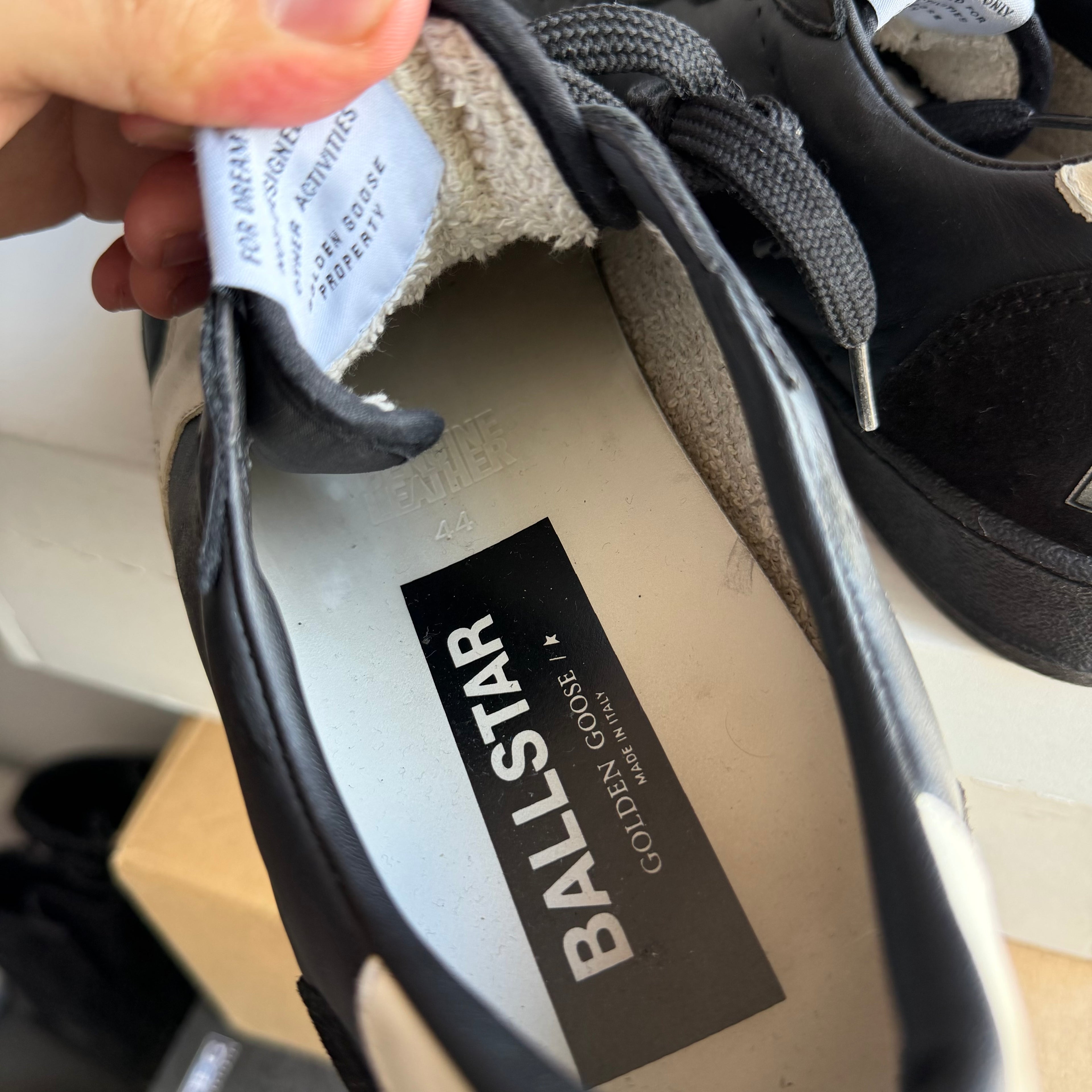 Golden Goose Ballstar Black/White Sneakers