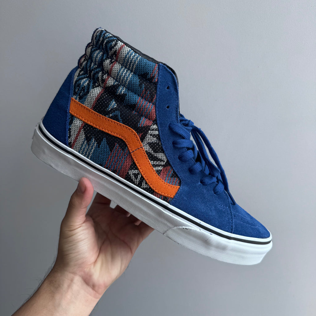 2013 Vans Sk8-Hi Inca True Blue Orange Knicks Supreme Team